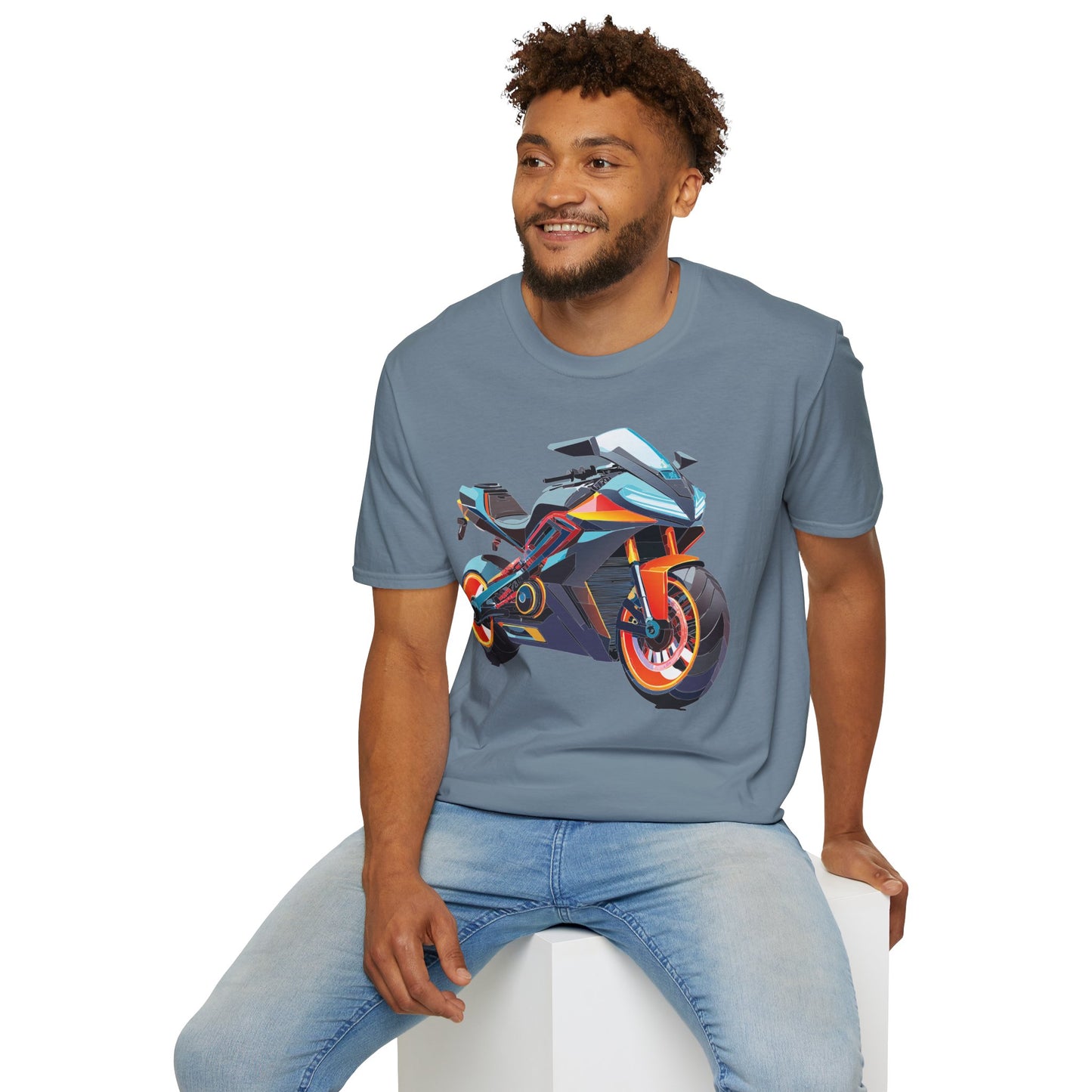Bike T Shirt, Moto Shirt, Shirt with Motorcycle, MTB T Shirts