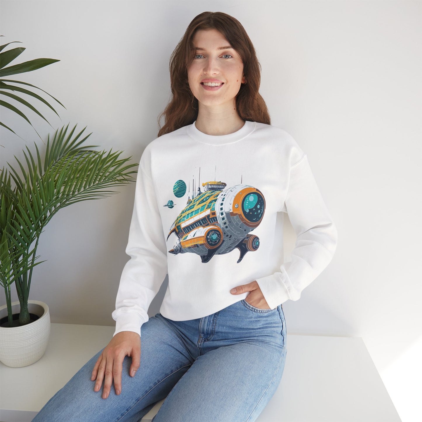 Space Shuttle Sweatshirt, Cosmic Sweatshirt, Astronaut Sweatshirt, Space Cosmic Sweatshirt