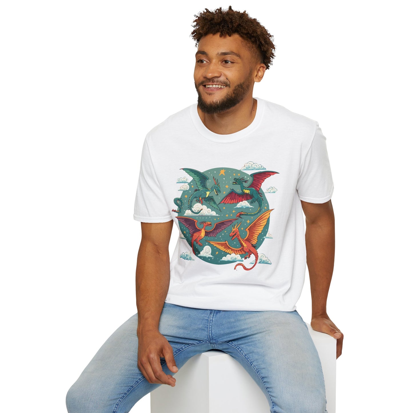 Dragon T Shirt, Dragon Shirt, Shirt with Animals, Animal Shirt