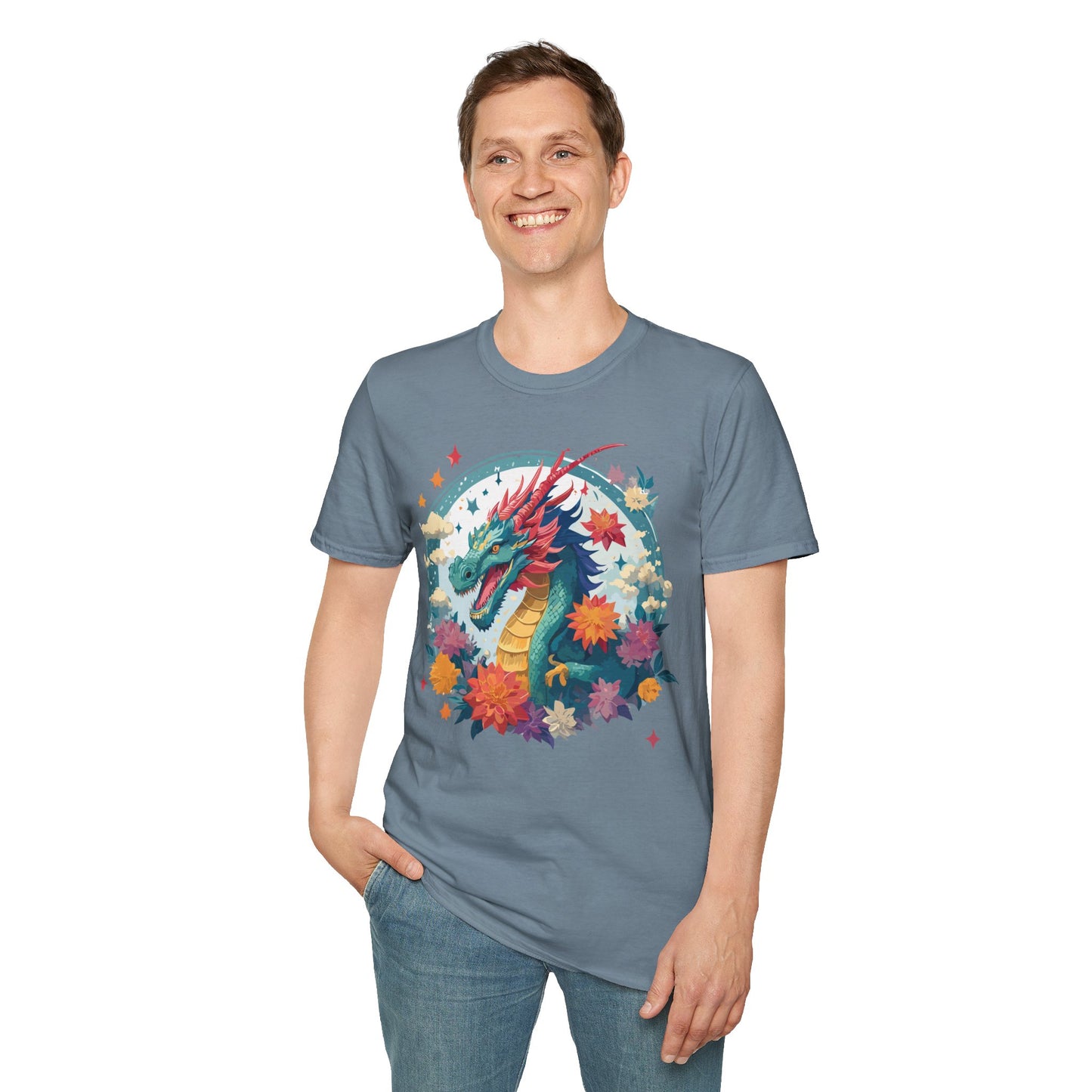 Dragon T Shirt, Dragon Shirt, Shirt with Animals, Animal Shirt