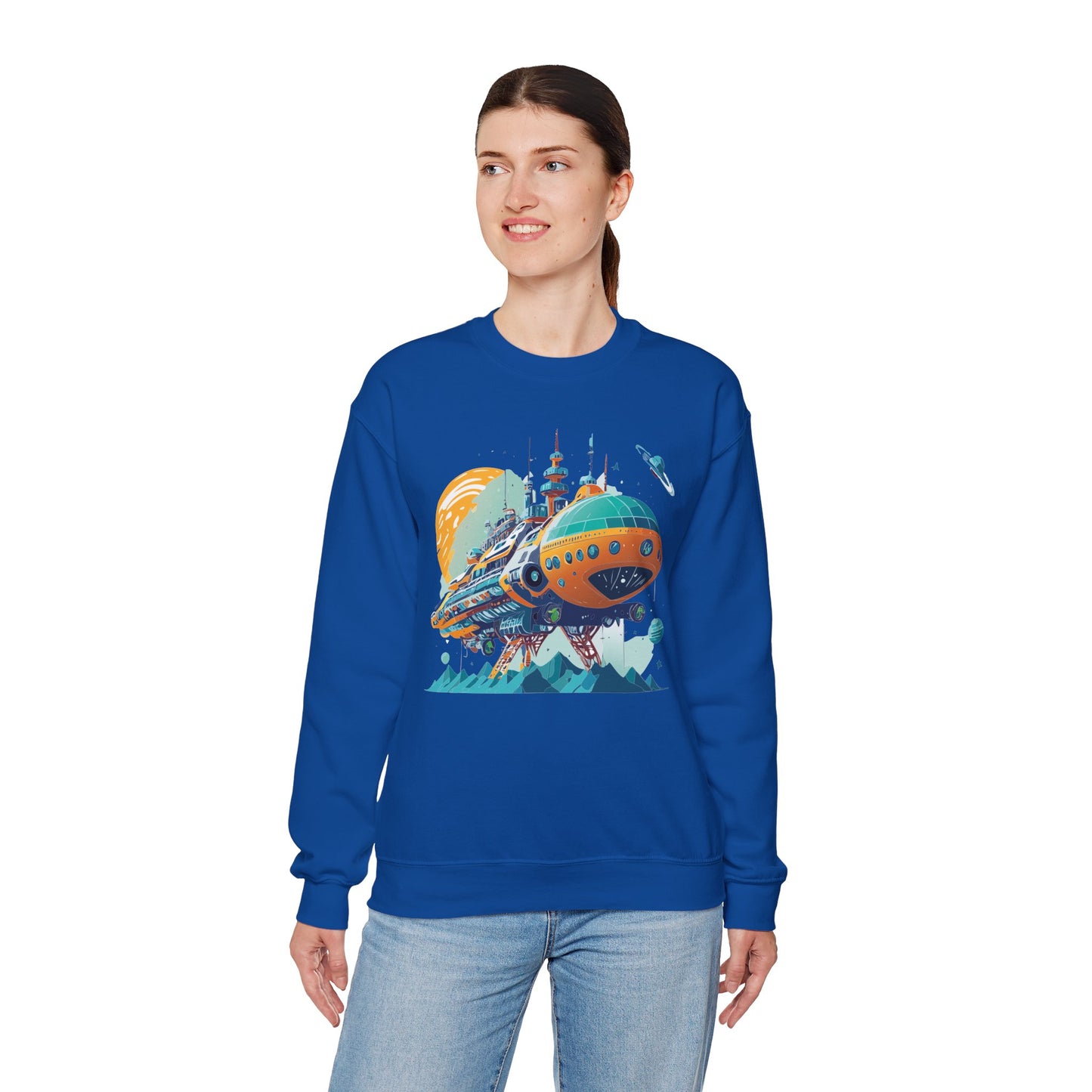 Space Shuttle Sweatshirt, Cosmic Sweatshirt, Astronaut Sweatshirt, Space Cosmic Sweatshirt