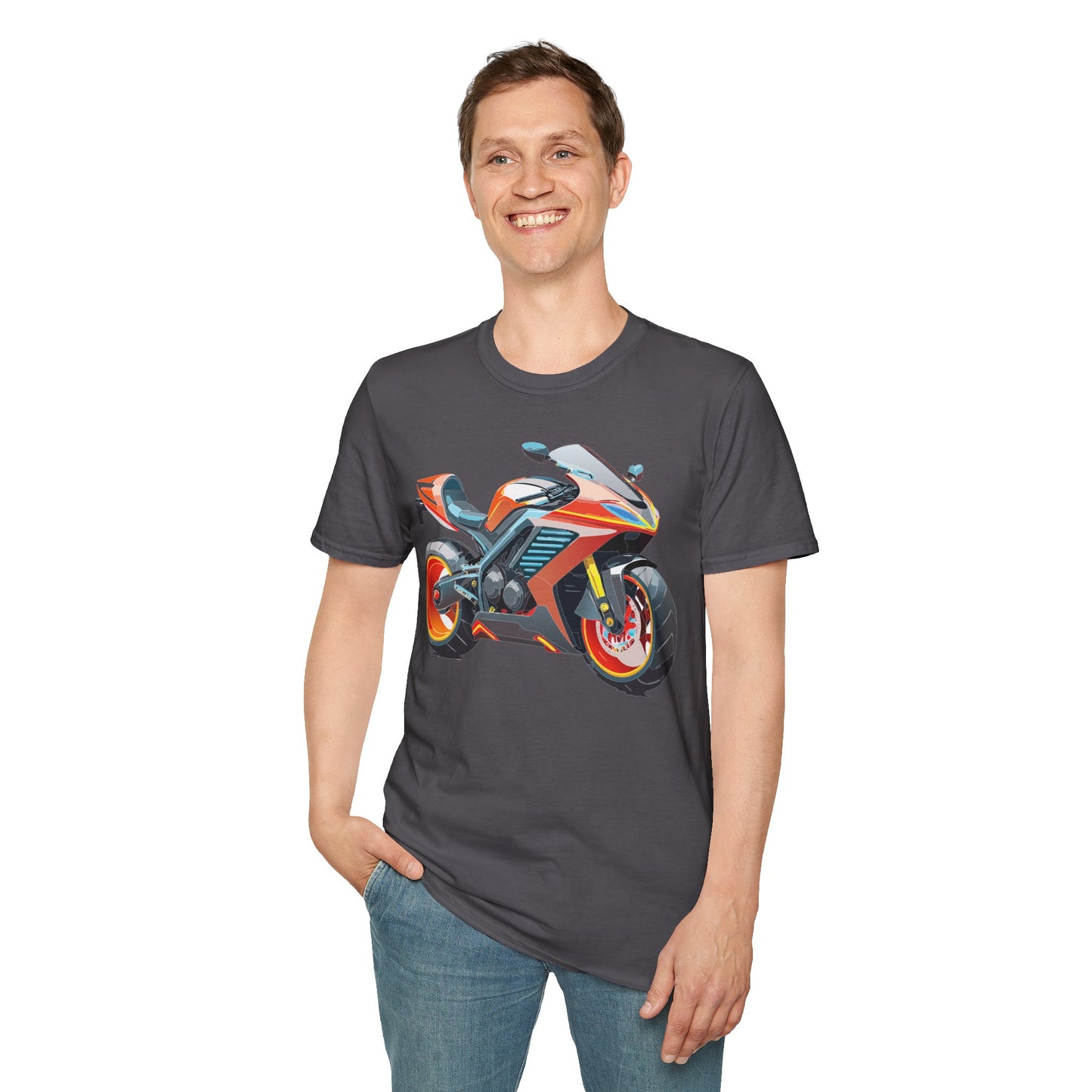 Bike T Shirt, Moto Shirt, Shirt with Motorcycle, MTB T Shirts