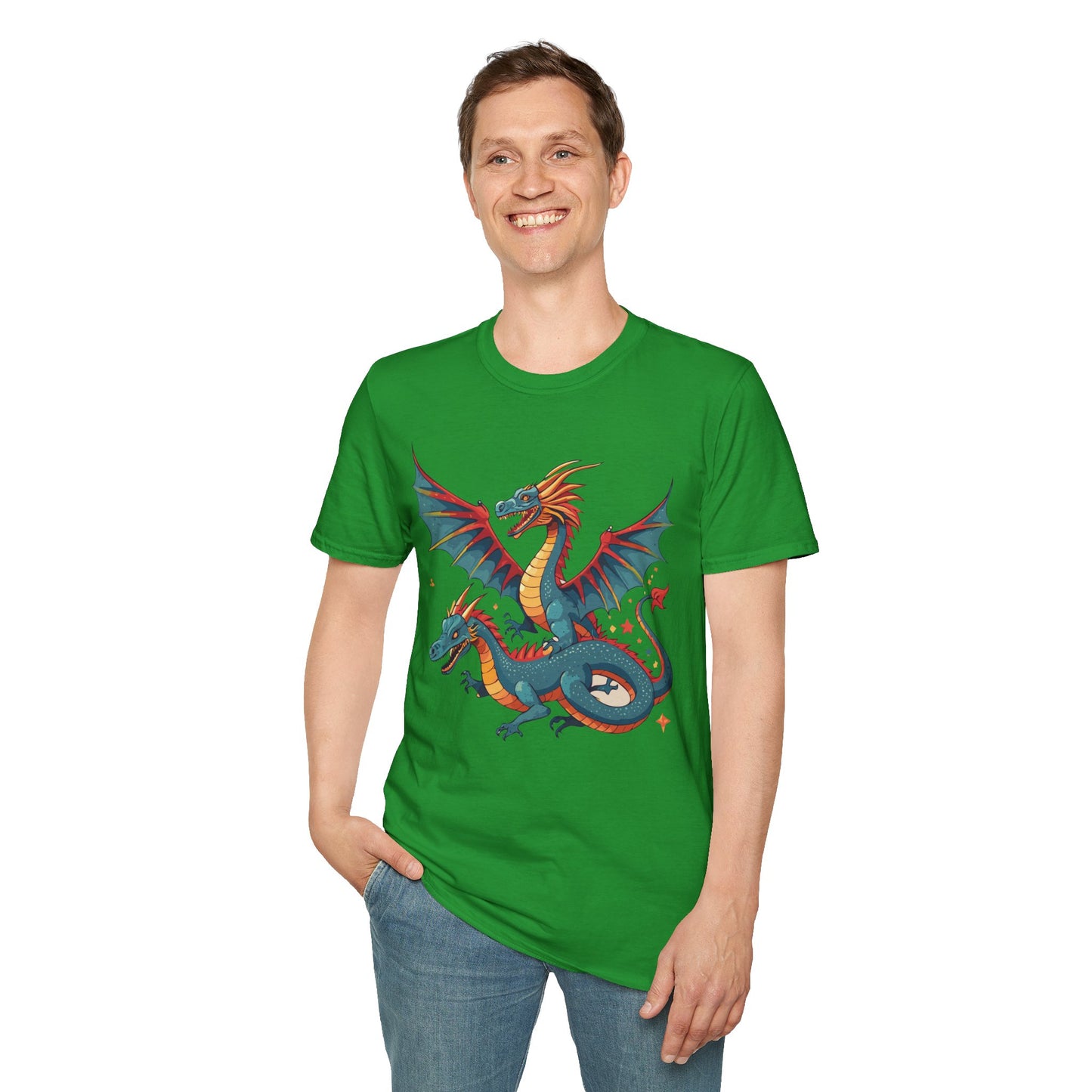 Dragon T Shirt, Dragon Shirt, Shirt with Animals, Animal Shirt