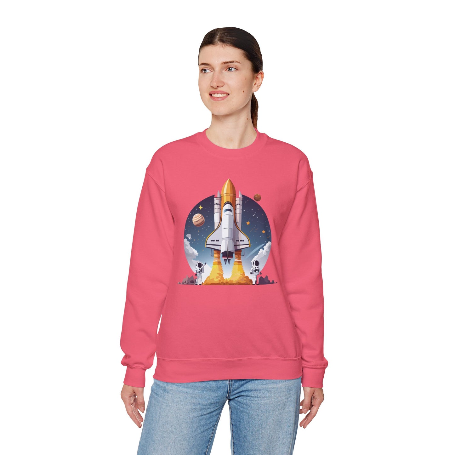 Space Shuttle Sweatshirt, Cosmic Sweatshirt, Astronaut Sweatshirt, Space Cosmic Sweatshirt