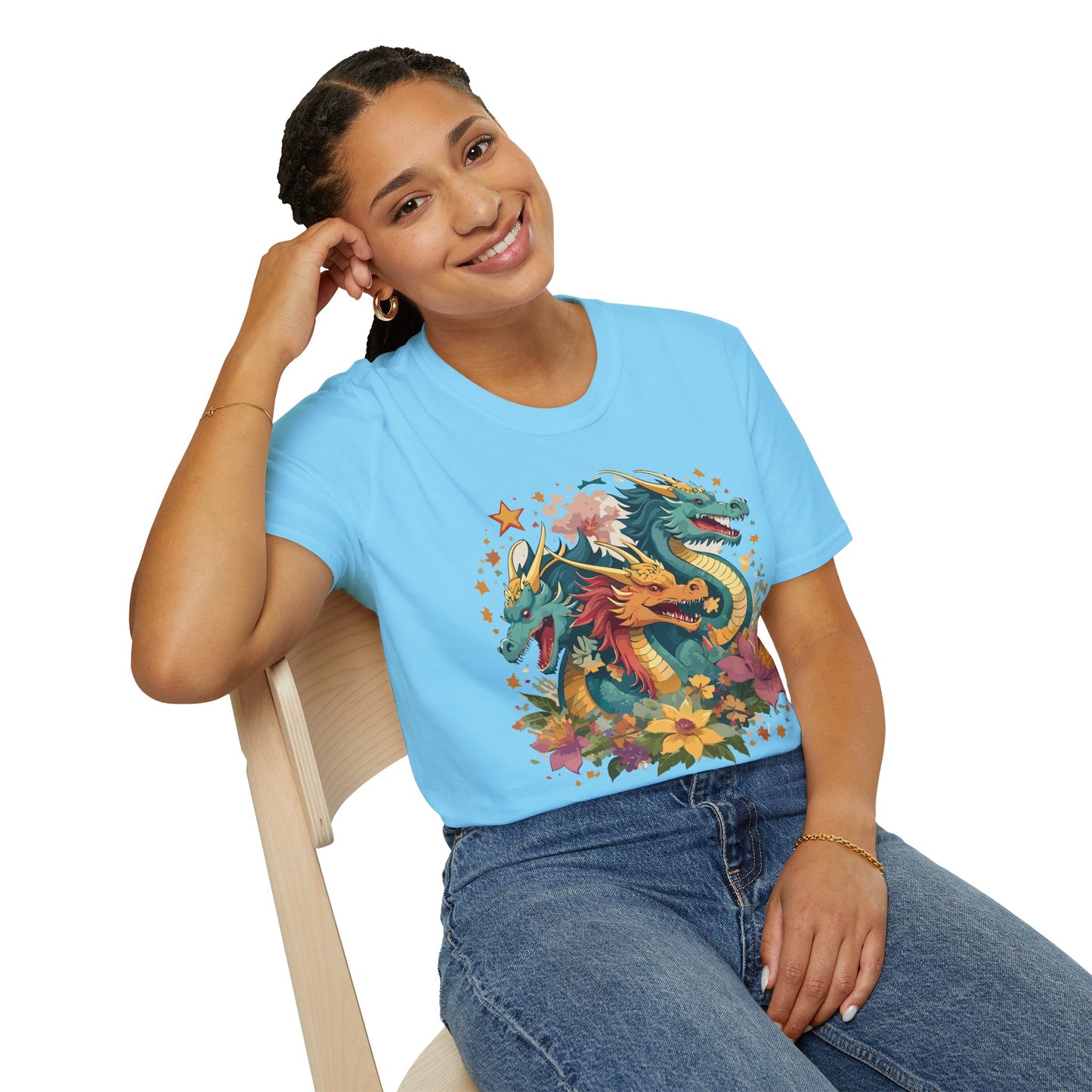 Dragon T Shirt, Dragon Shirt, Shirt with Animals, Animal Shirt