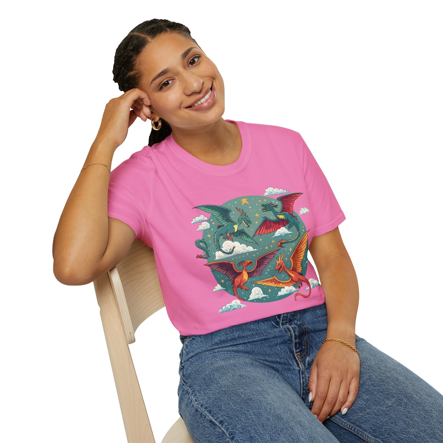 Dragon T Shirt, Dragon Shirt, Shirt with Animals, Animal Shirt