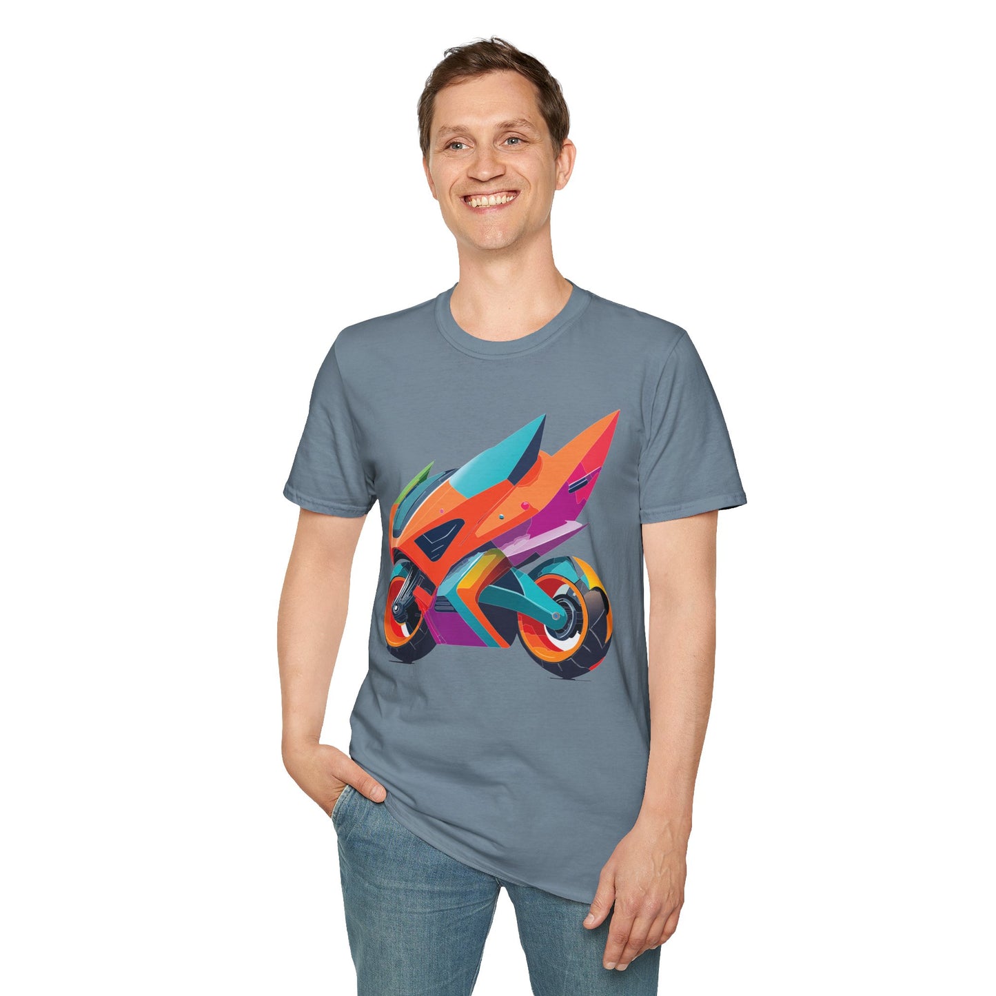 Bike T Shirt, Moto Shirt, Shirt with Motorcycle, MTB T Shirts