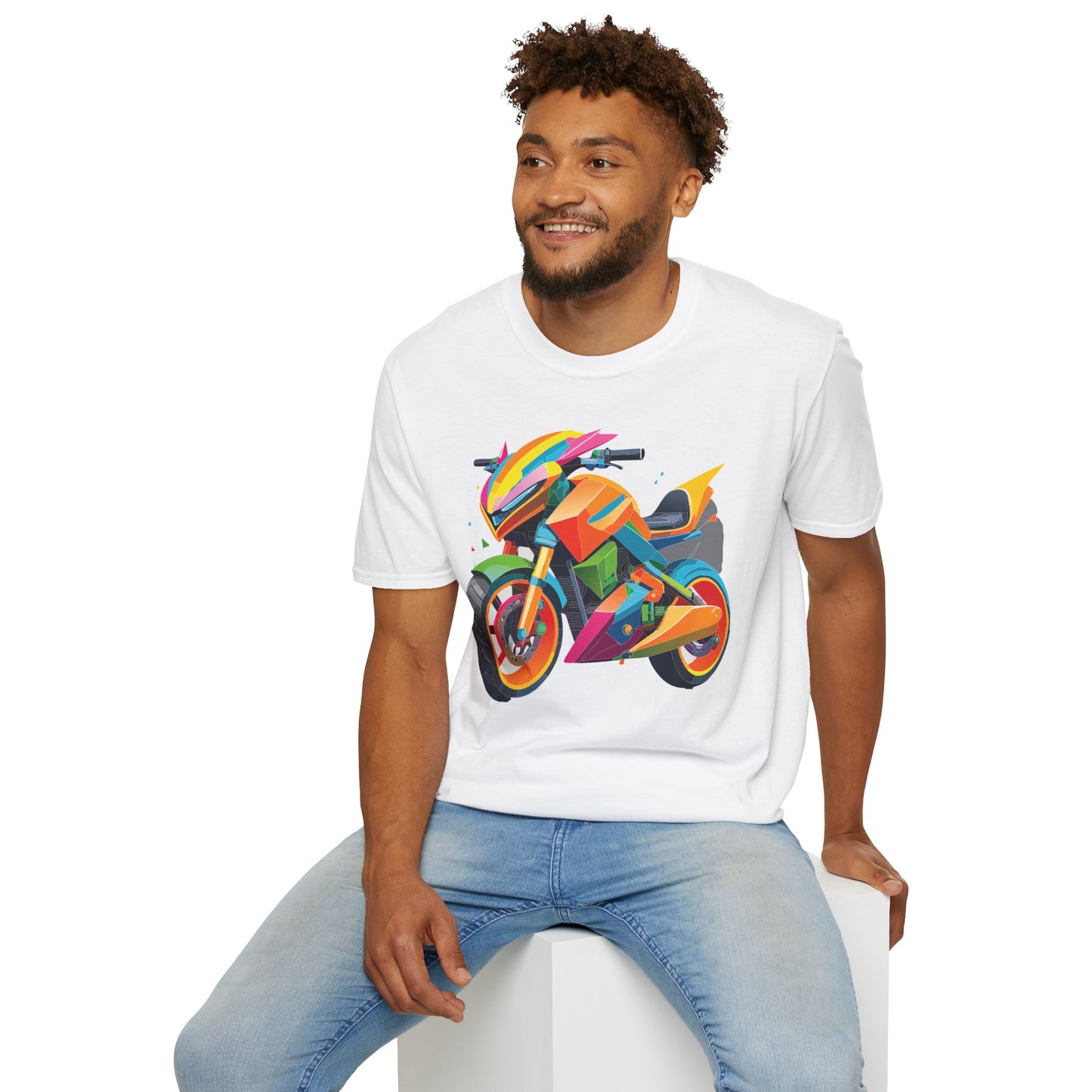 Bike T Shirt, Moto Shirt, Shirt with Motorcycle, MTB T Shirts