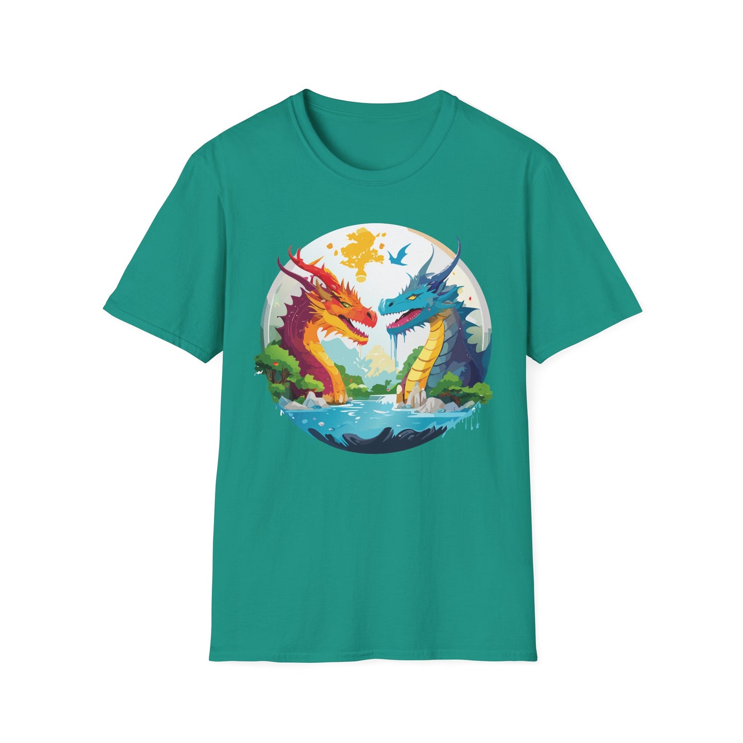 Dragon T Shirt, Dragon Shirt, Shirt with Animals, Animal Shirt