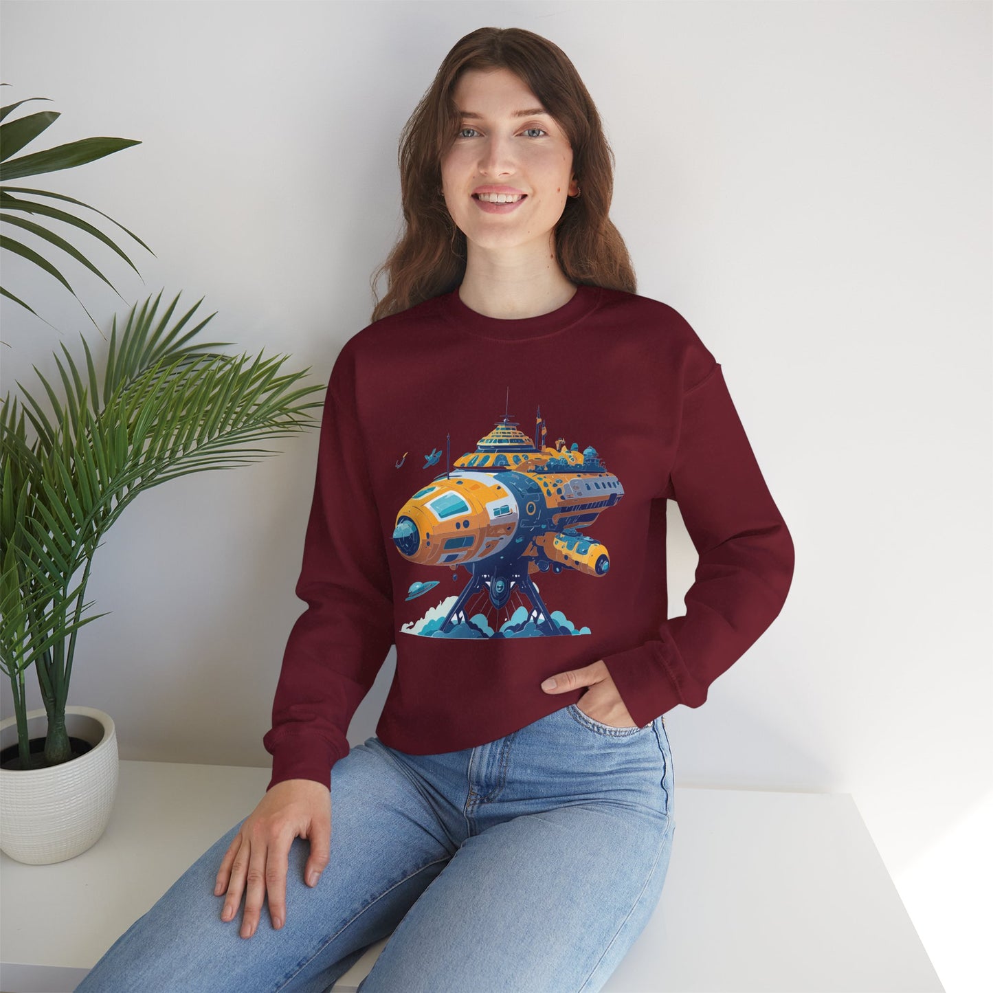 Space Shuttle Sweatshirt, Cosmic Sweatshirt, Astronaut Sweatshirt, Space Cosmic Sweatshirt