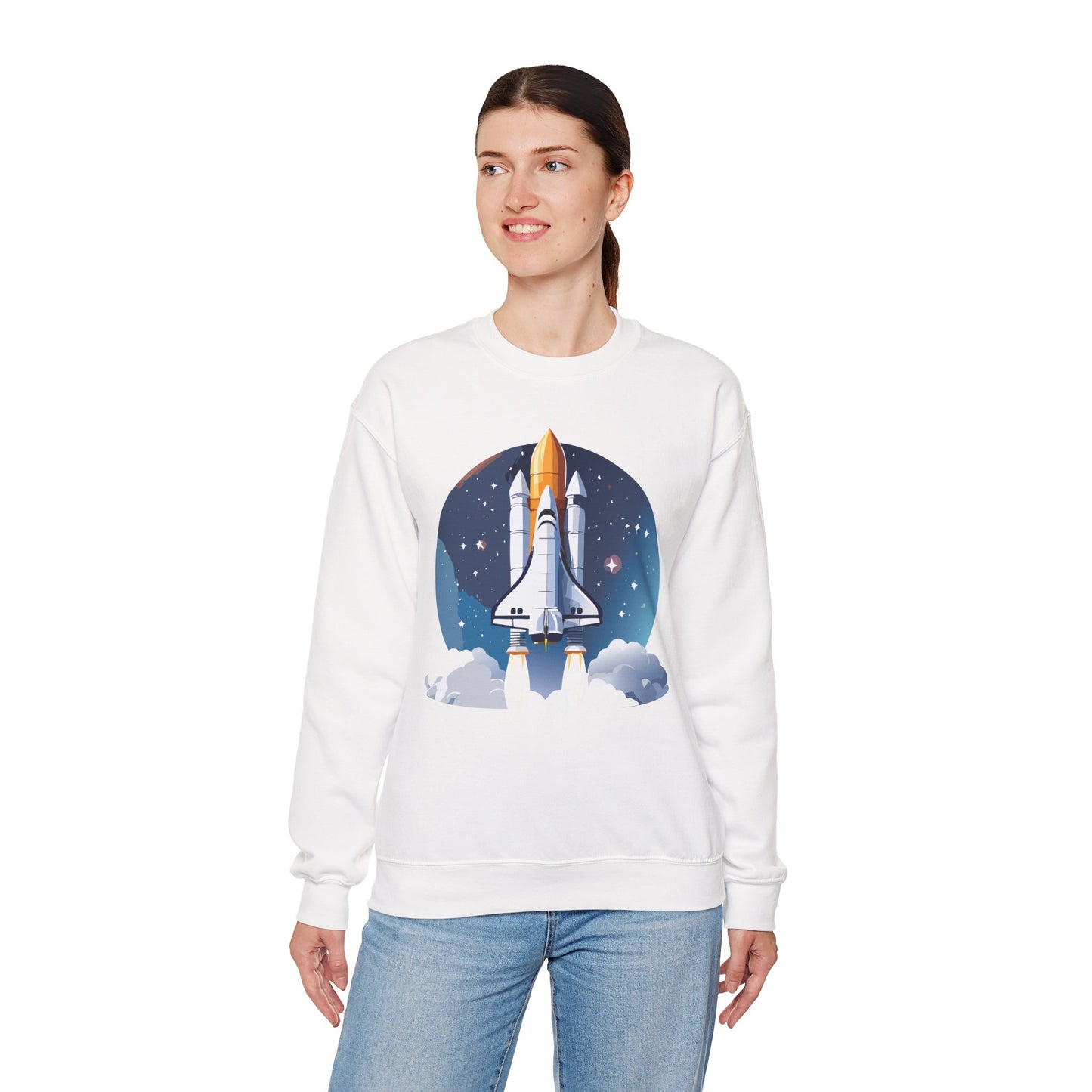 Space Shuttle Sweatshirt, Cosmic Sweatshirt, Astronaut Sweatshirt, Space Cosmic Sweatshirt
