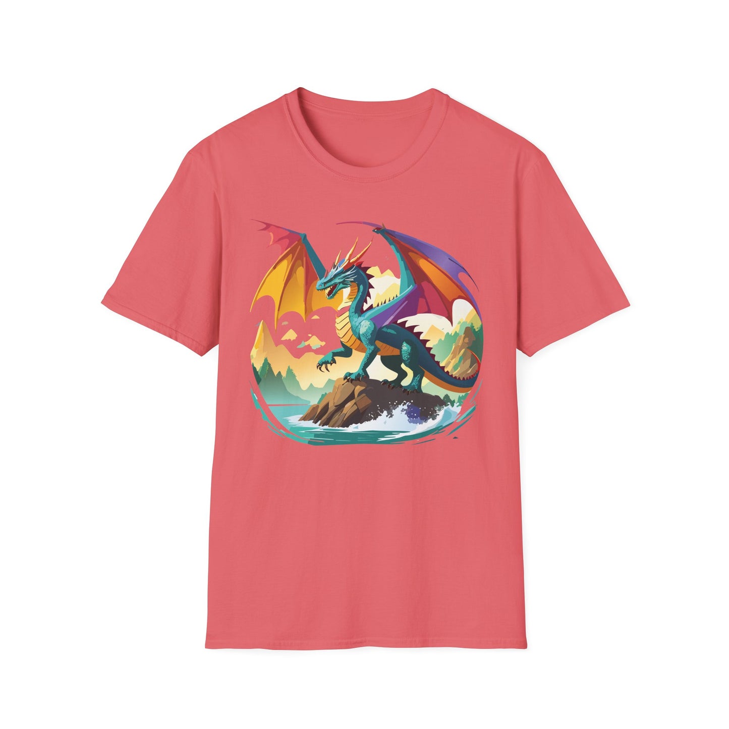 Dragon T Shirt, Dragon Shirt, Shirt with Animals, Animal Shirt