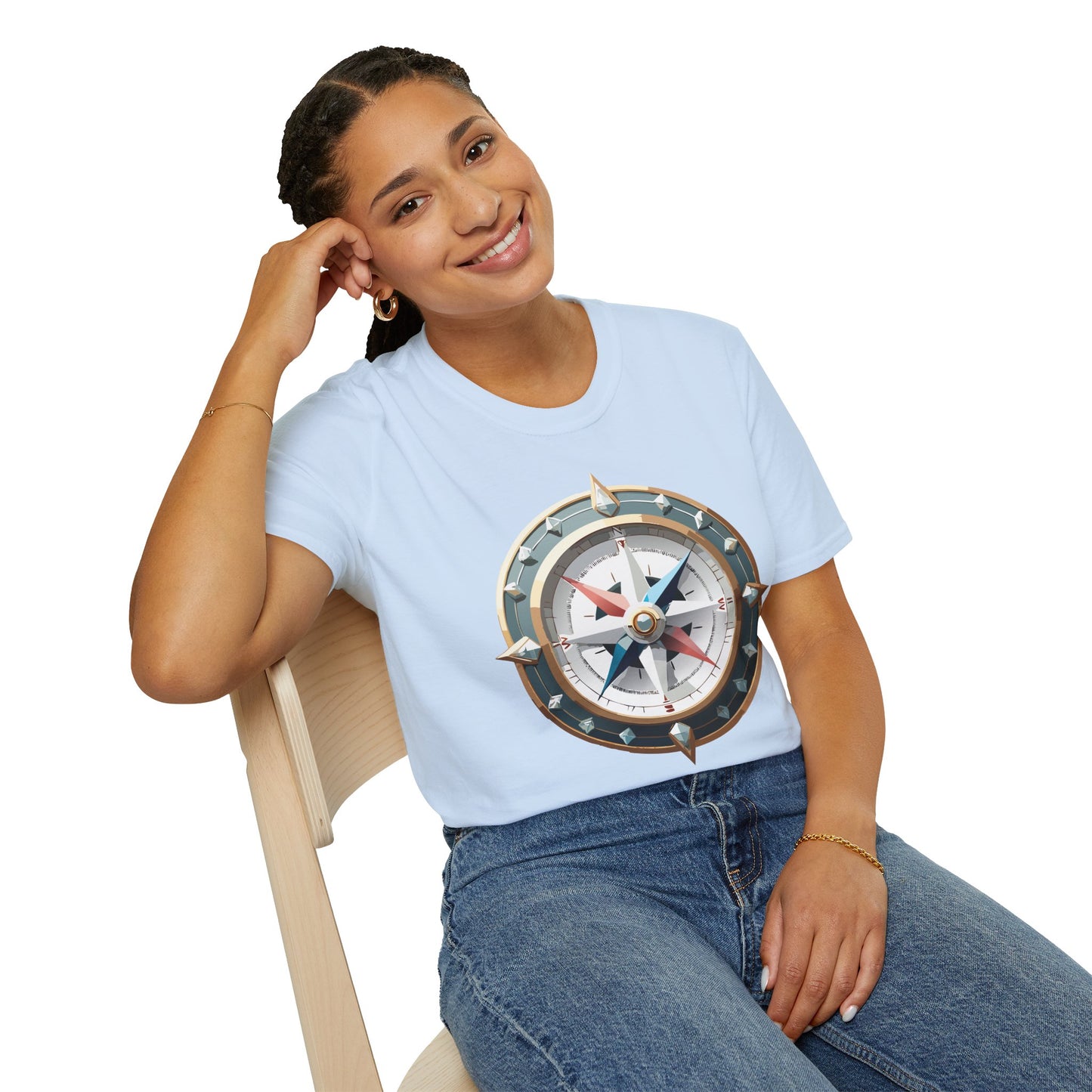 Compass T Shirt, Compass Shirt, Shirt with Compass, Navigator Shirt