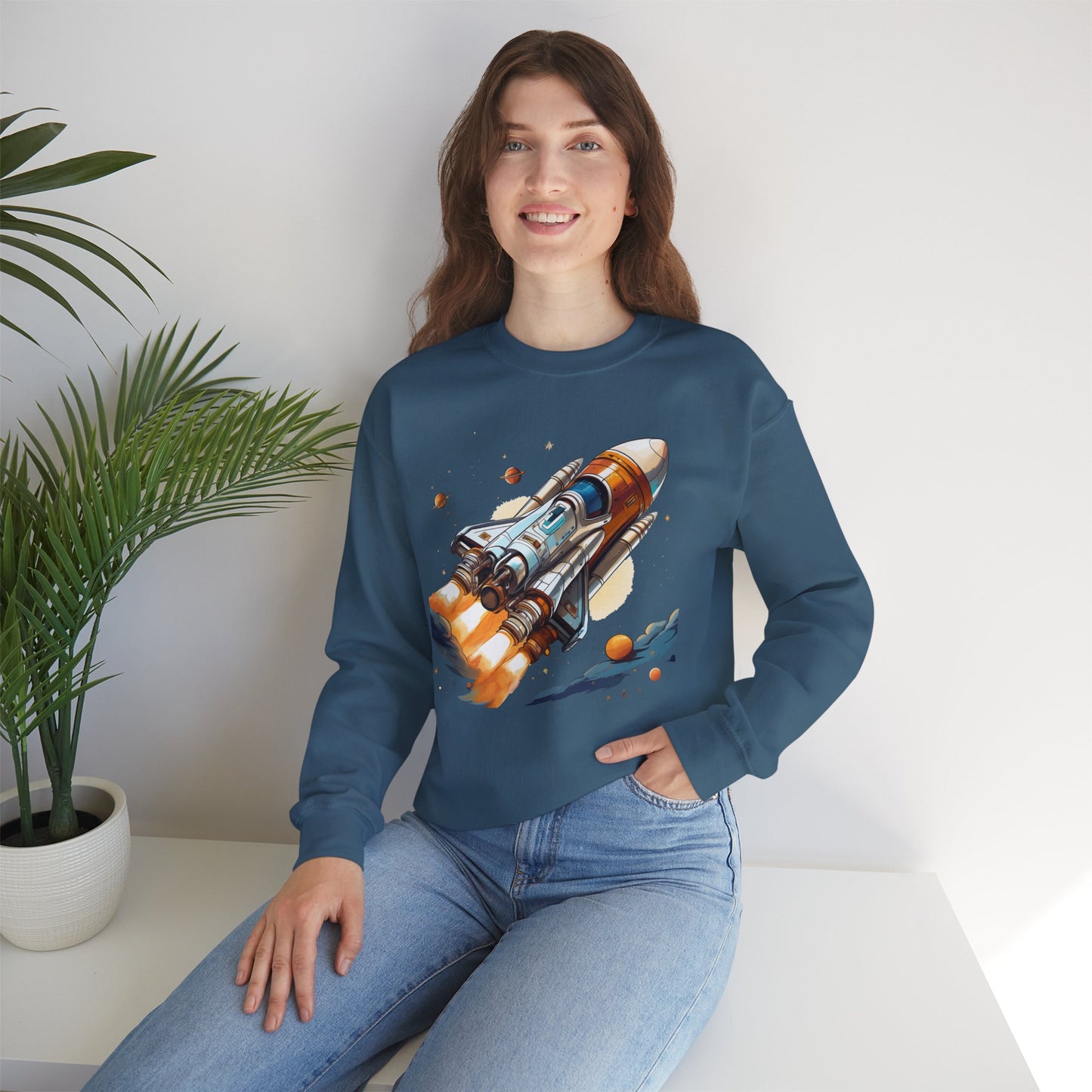 Space Shuttle Sweatshirt, Cosmic Sweatshirt, Astronaut Sweatshirt, Space Cosmic Sweatshirt