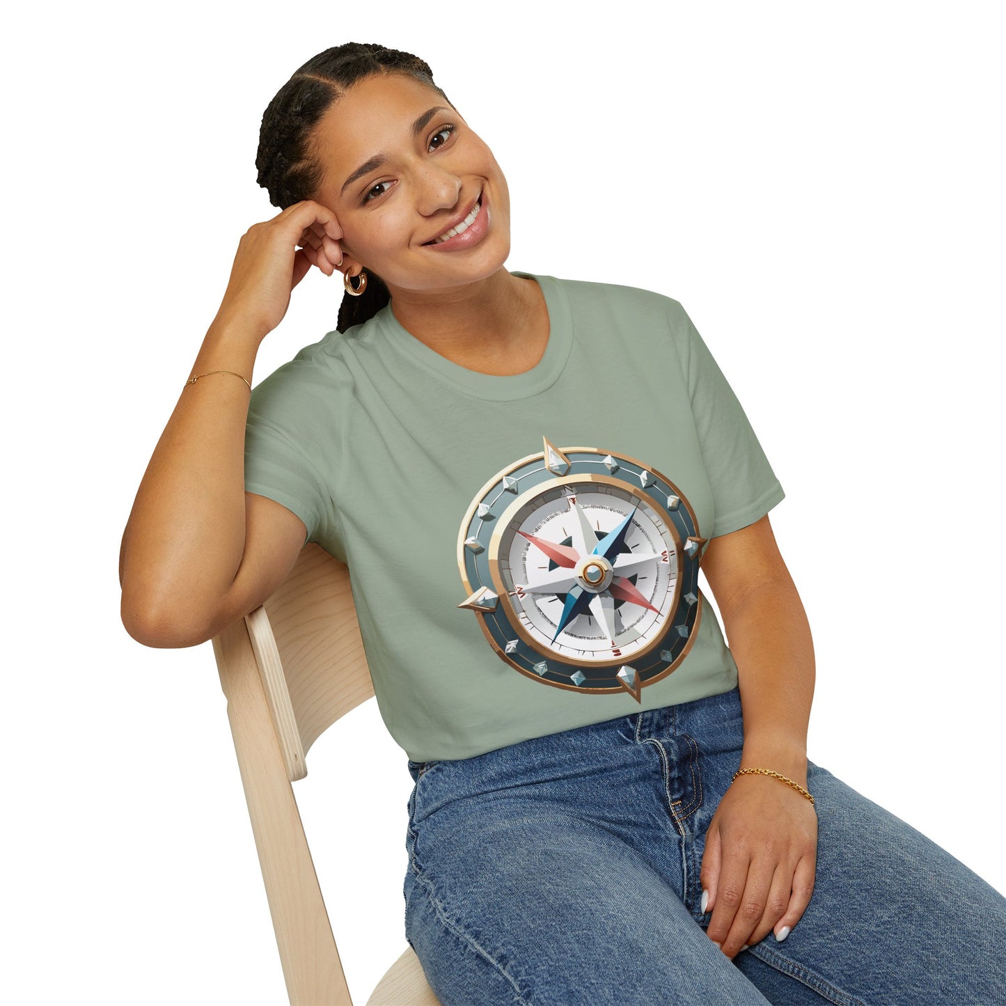 Compass T Shirt, Compass Shirt, Shirt with Compass, Navigator Shirt