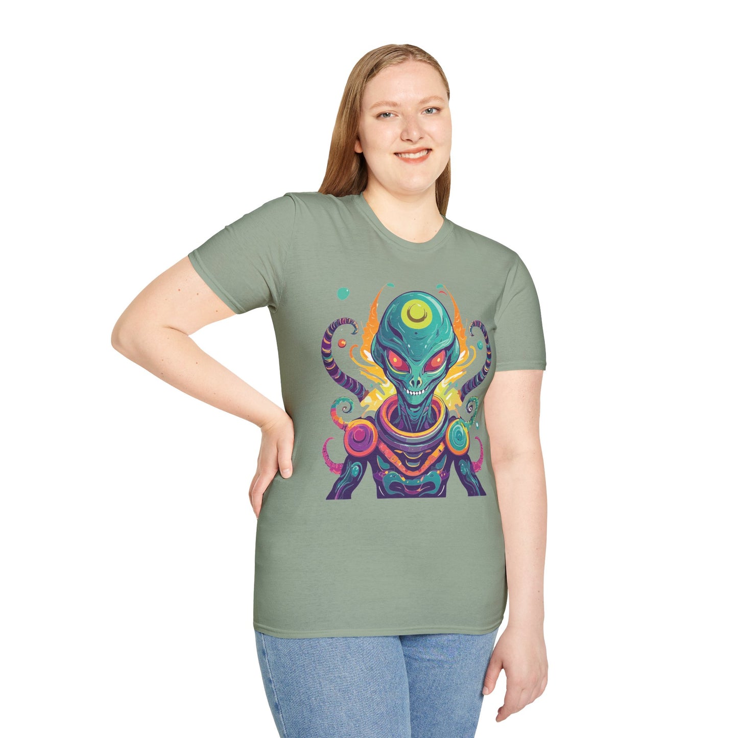 Alien T Shirt, Cosmos Shirt, Shirt with Aliens, Cosmo Shirts