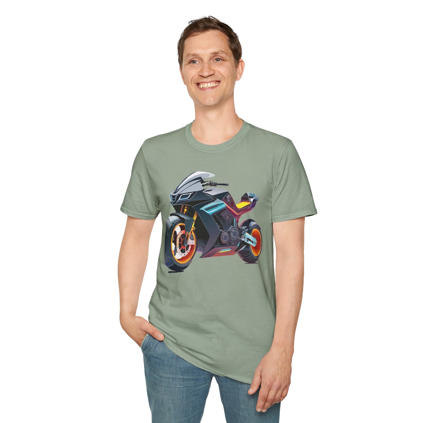 Bike T Shirt, Moto Shirt, Shirt with Motorcycle, MTB T Shirts