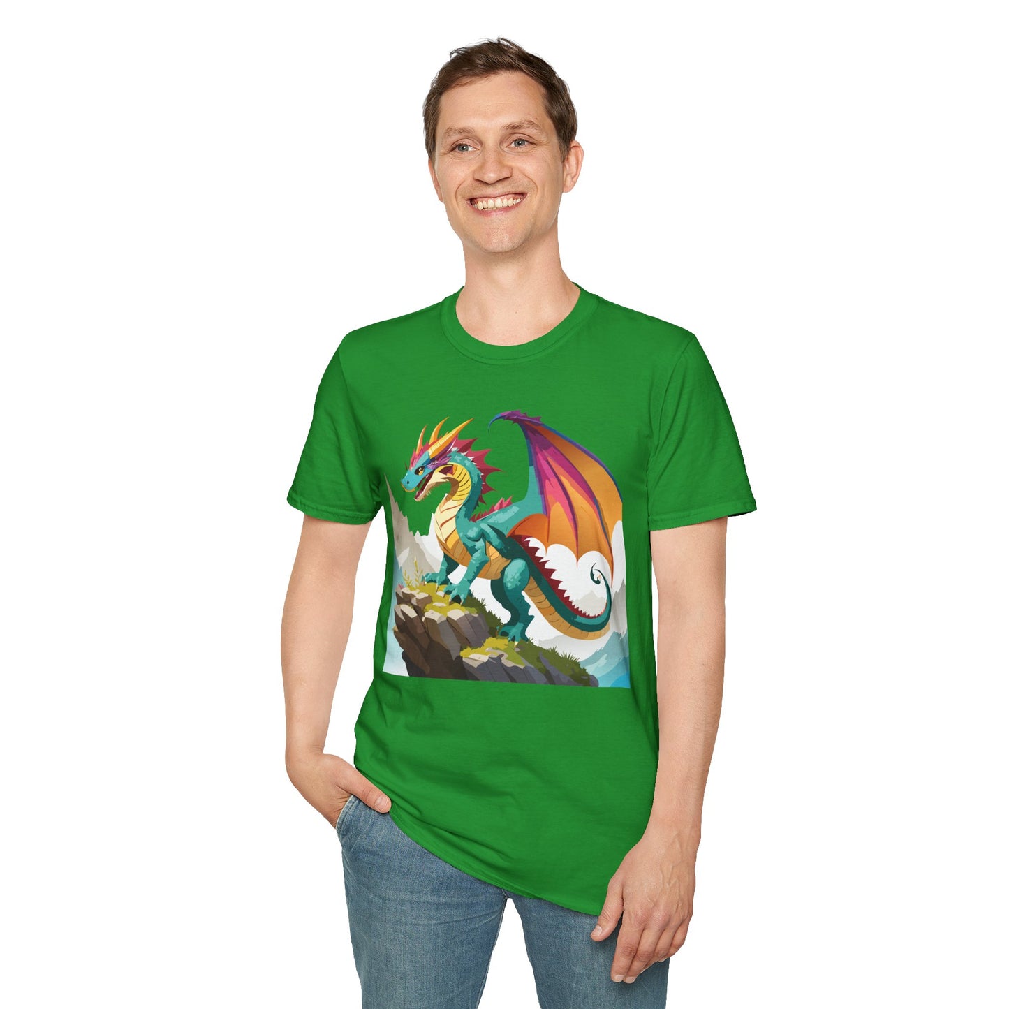Dragon T Shirt, Dragon Shirt, Shirt with Animals, Animal Shirt