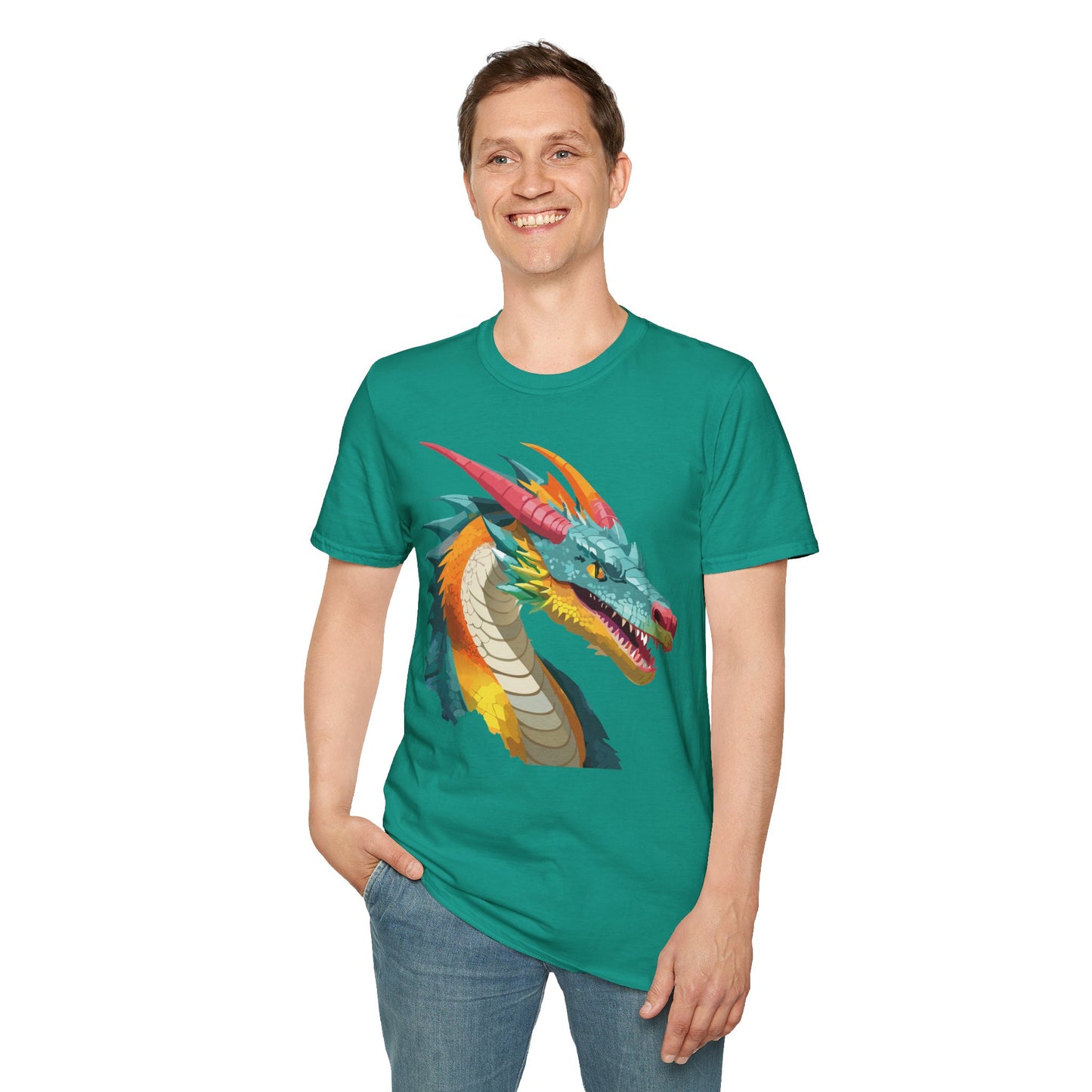 Dragon T Shirt, Dragon Shirt, Shirt with Animals, Animal Shirt