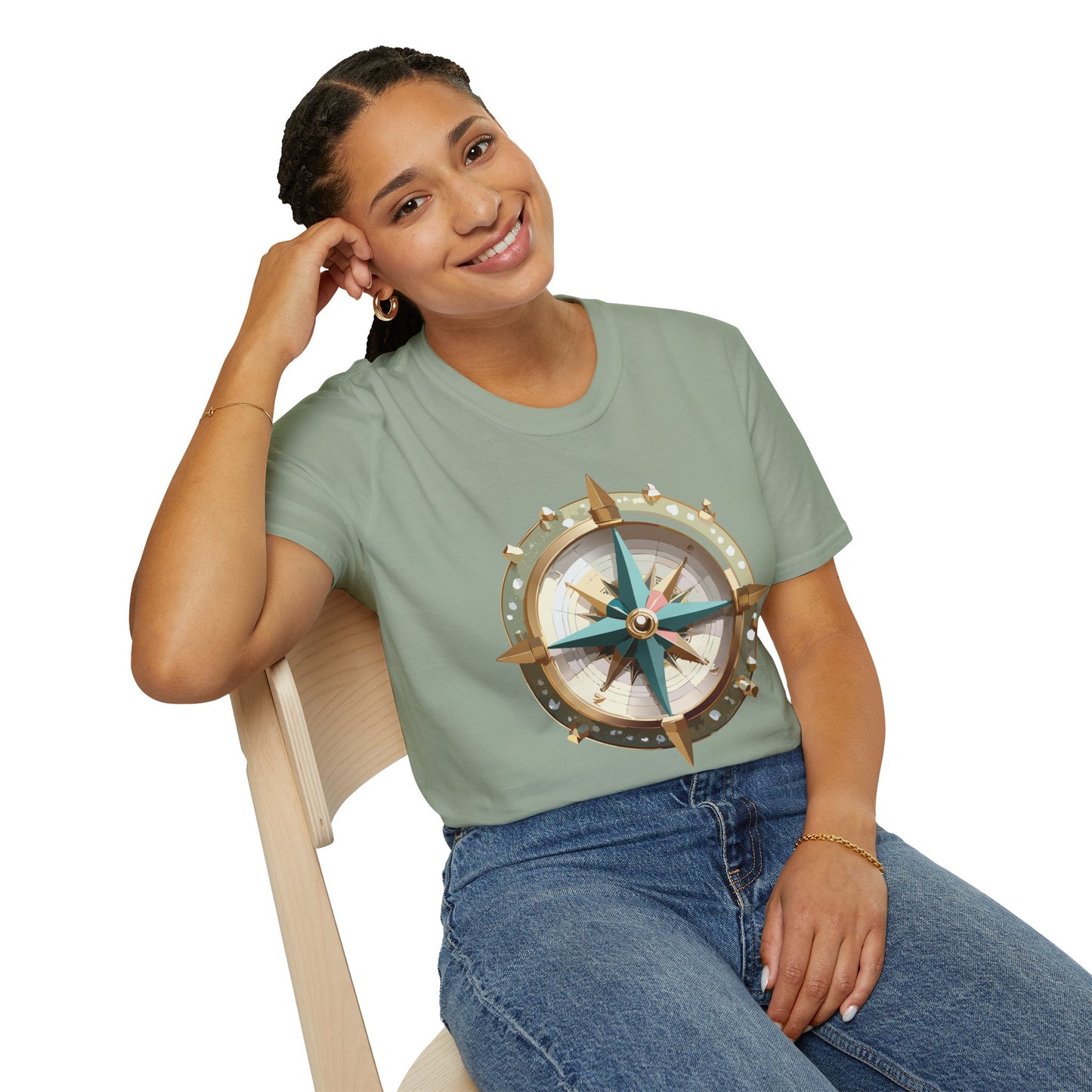 Compass T Shirt, Compass Shirt, Shirt with Compass, Navigator Shirt