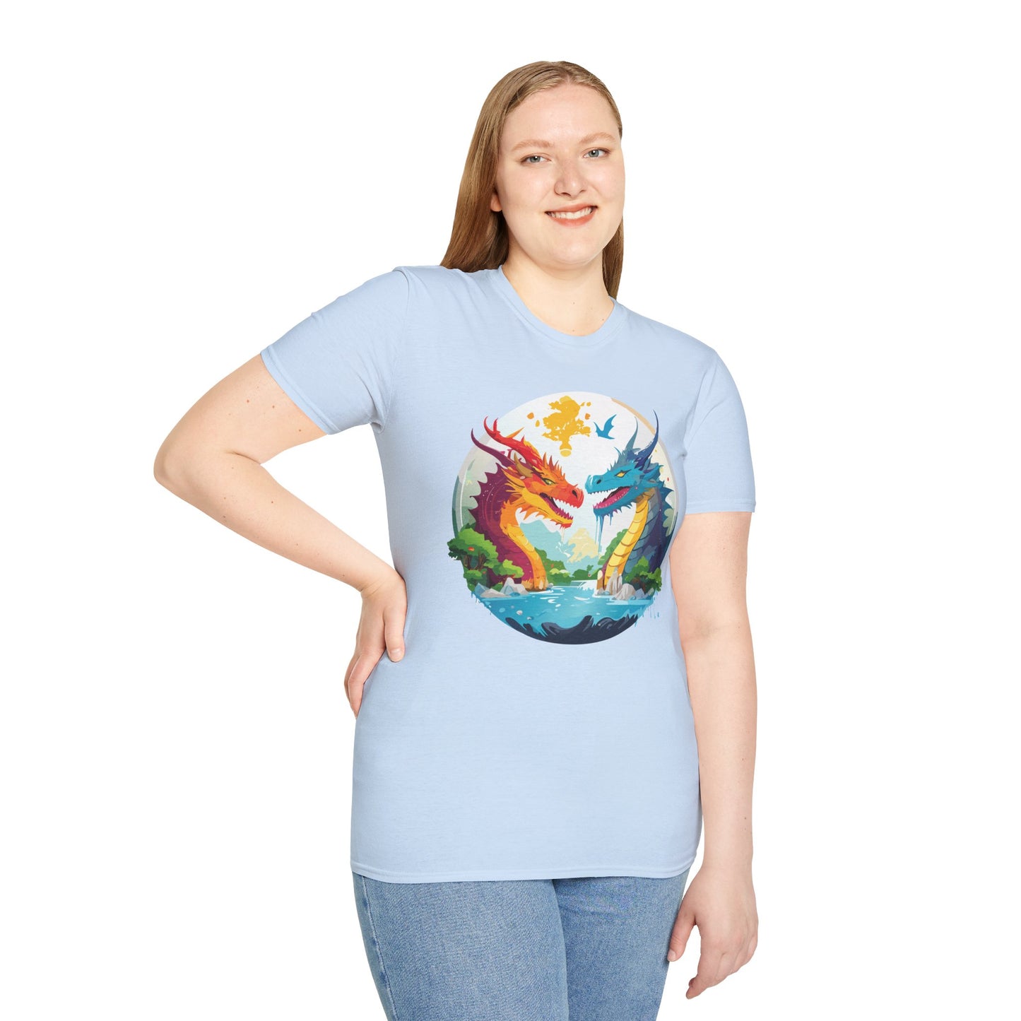 Dragon T Shirt, Dragon Shirt, Shirt with Animals, Animal Shirt