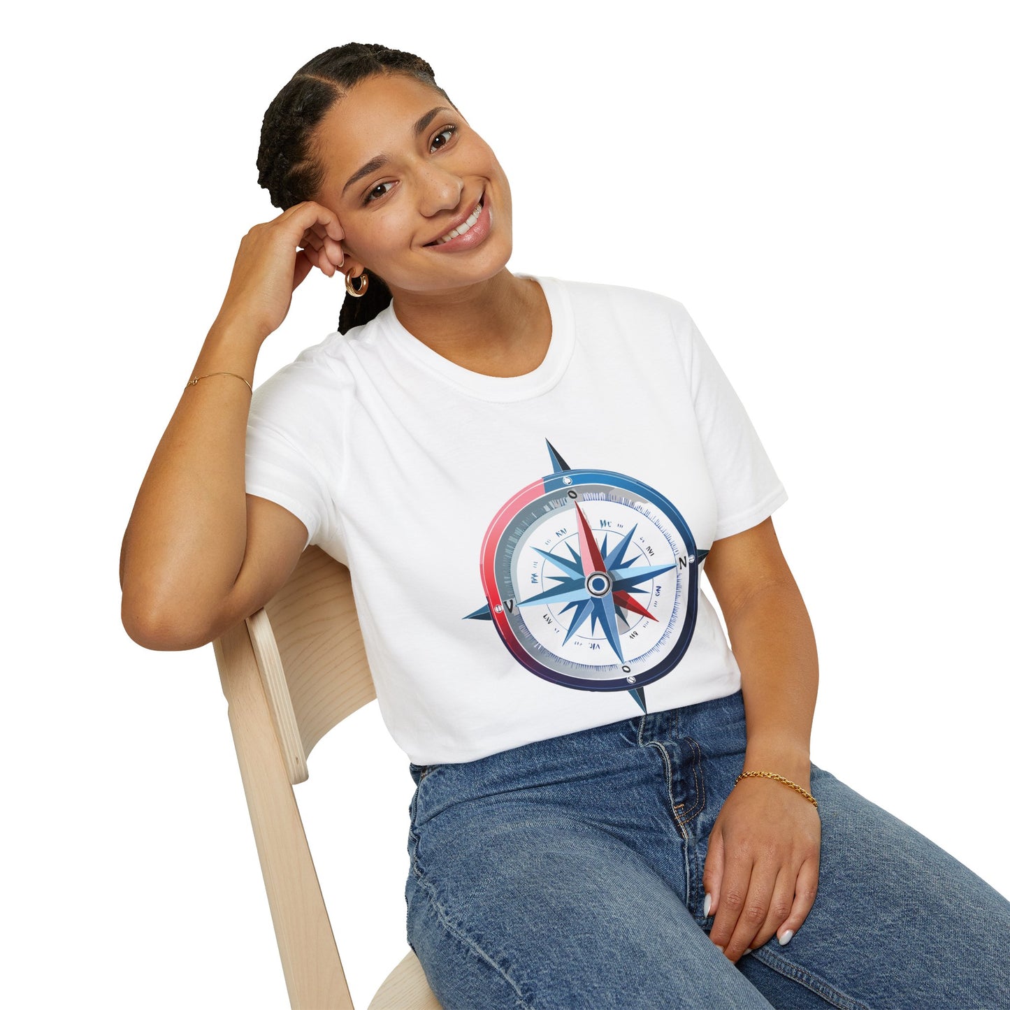 Compass T Shirt, Compass Shirt, Shirt with Compass, Navigator Shirt