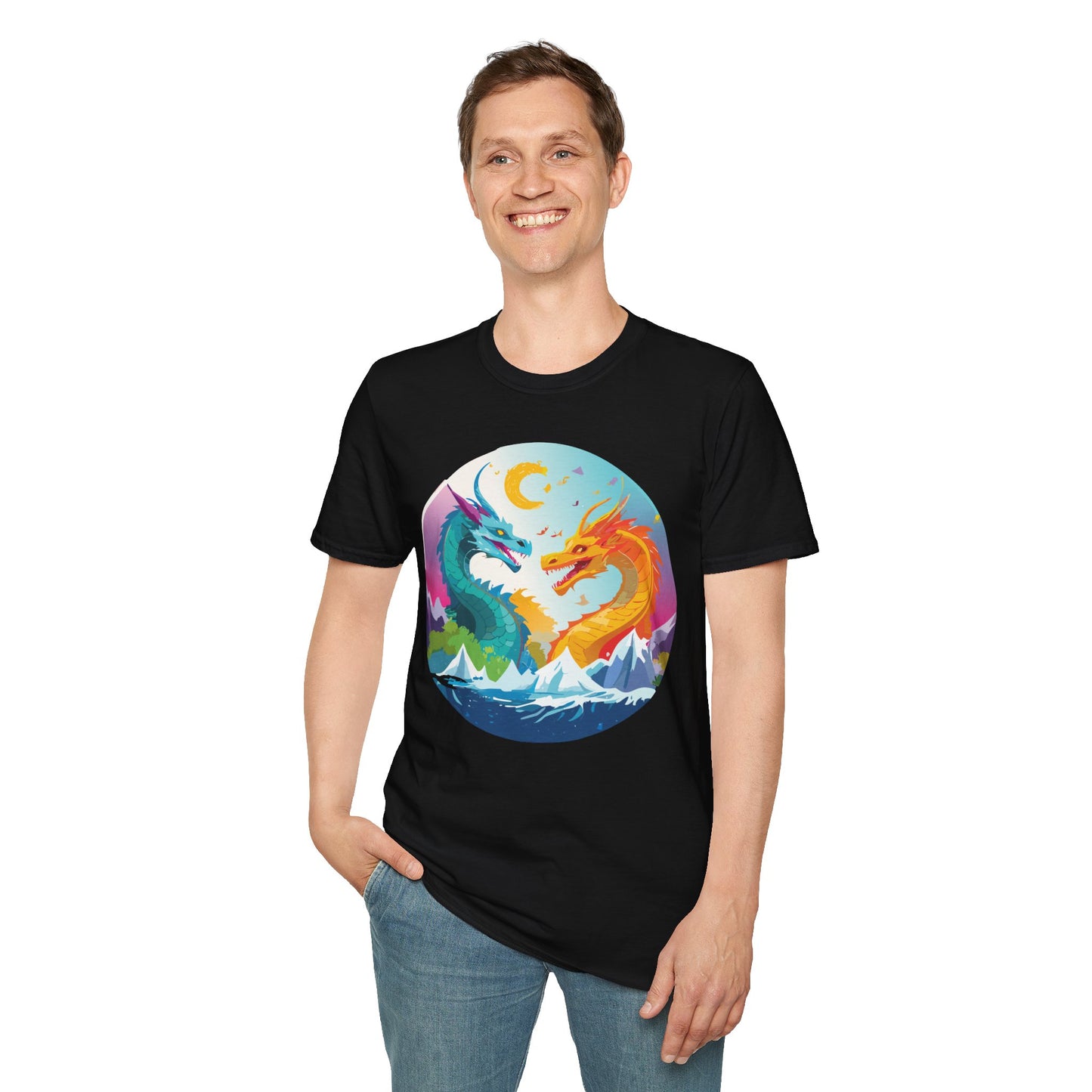Dragon T Shirt, Dragon Shirt, Shirt with Animals, Animal Shirt