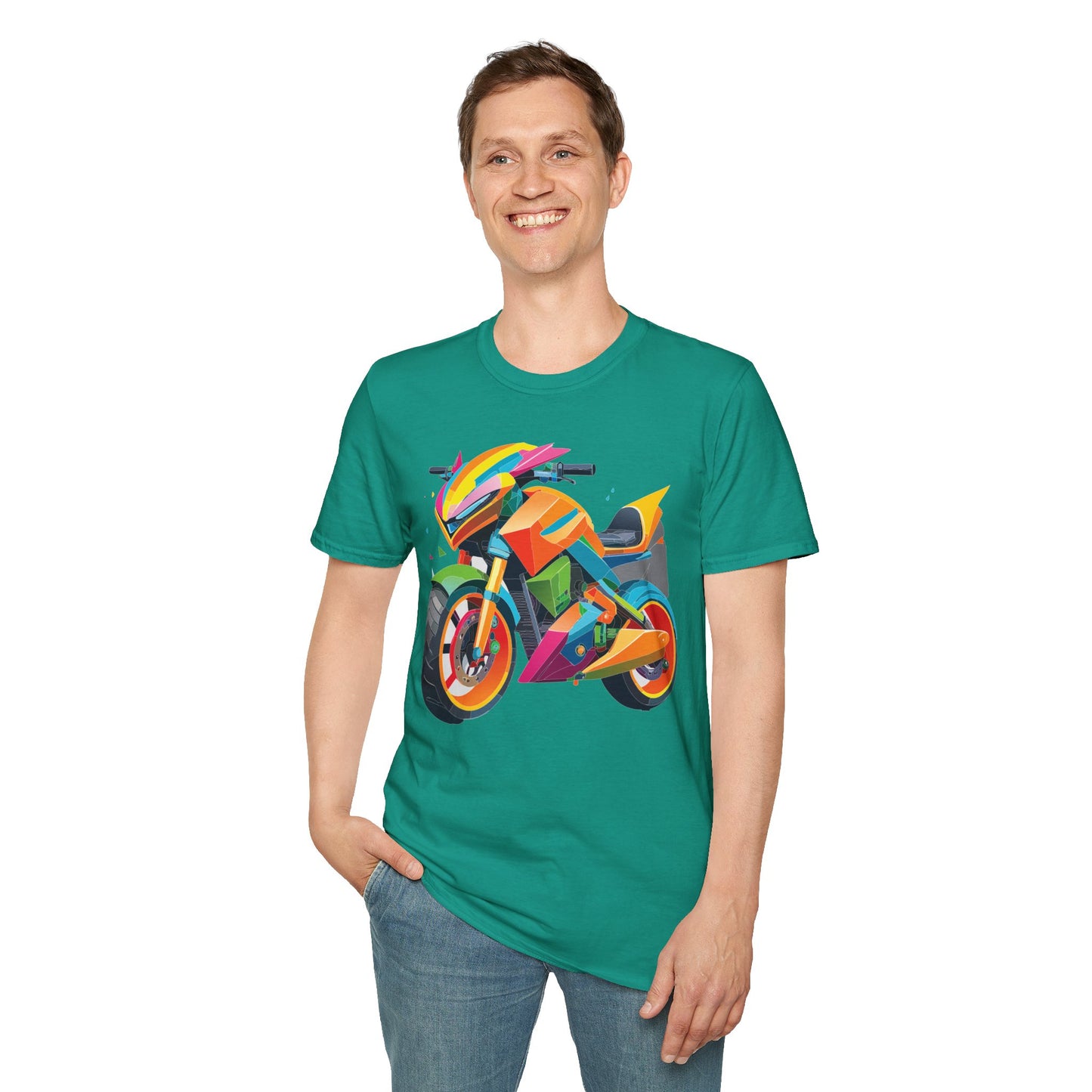Bike T Shirt, Moto Shirt, Shirt with Motorcycle, MTB T Shirts