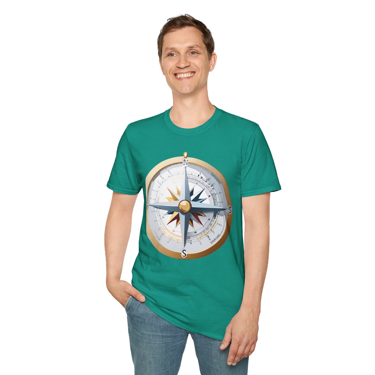 Compass T Shirt, Compass Shirt, Shirt with Compass, Navigator Shirt