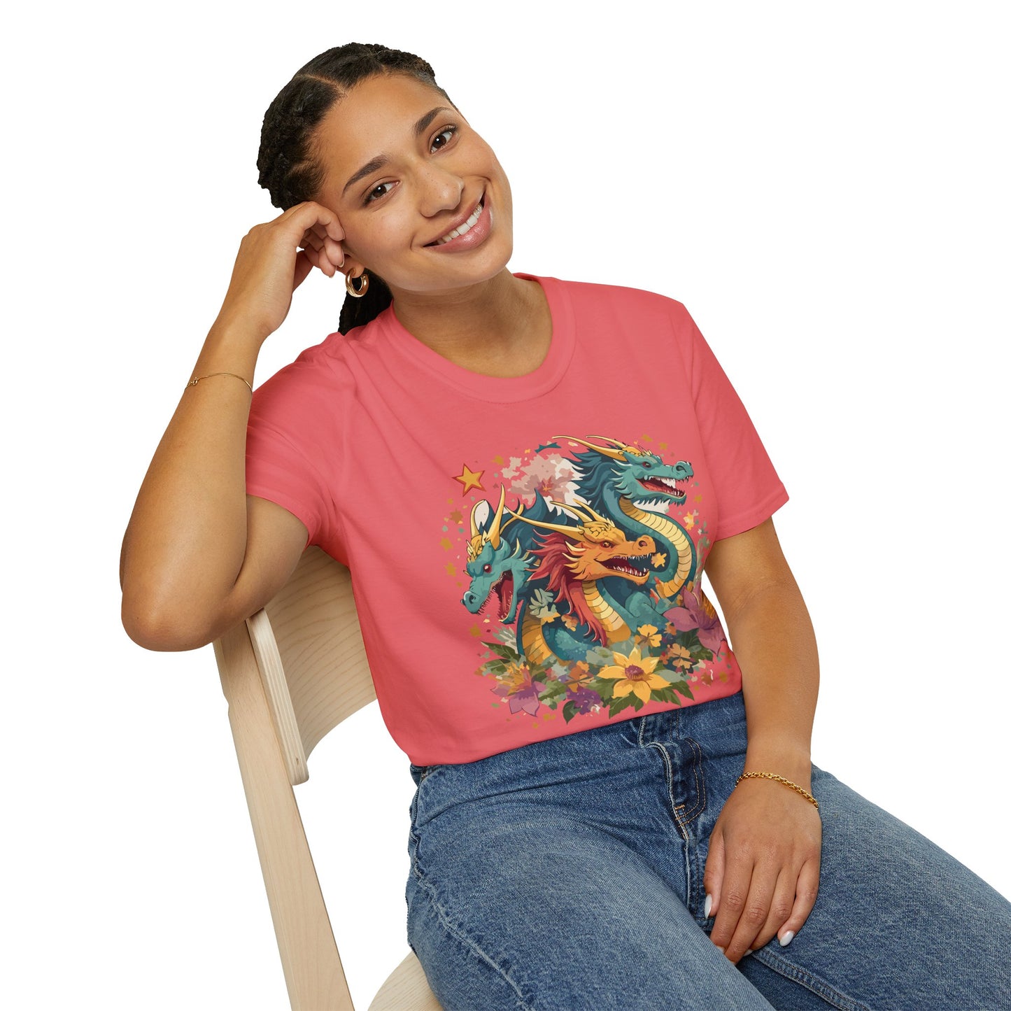 Dragon T Shirt, Dragon Shirt, Shirt with Animals, Animal Shirt