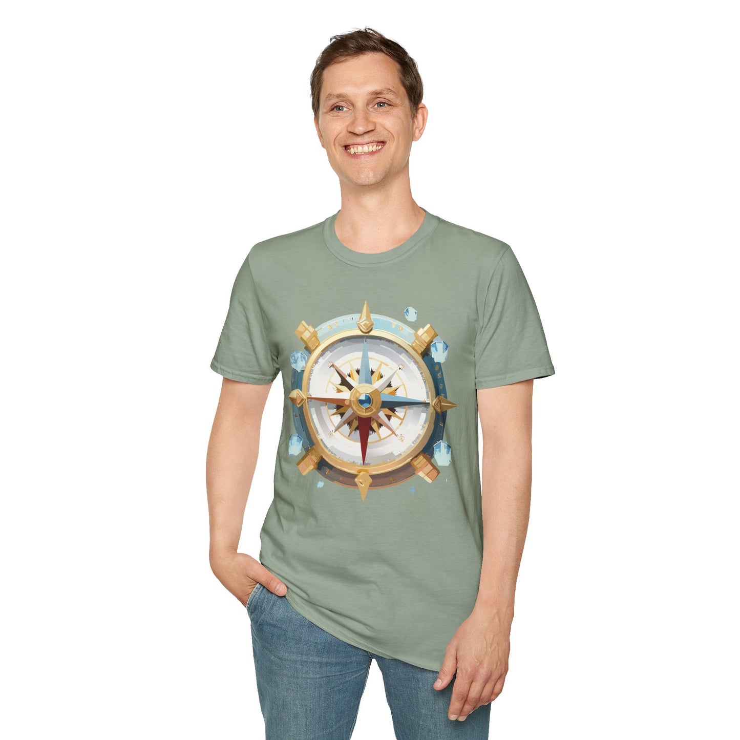 Compass T Shirt, Compass Shirt, Shirt with Compass, Navigator Shirt