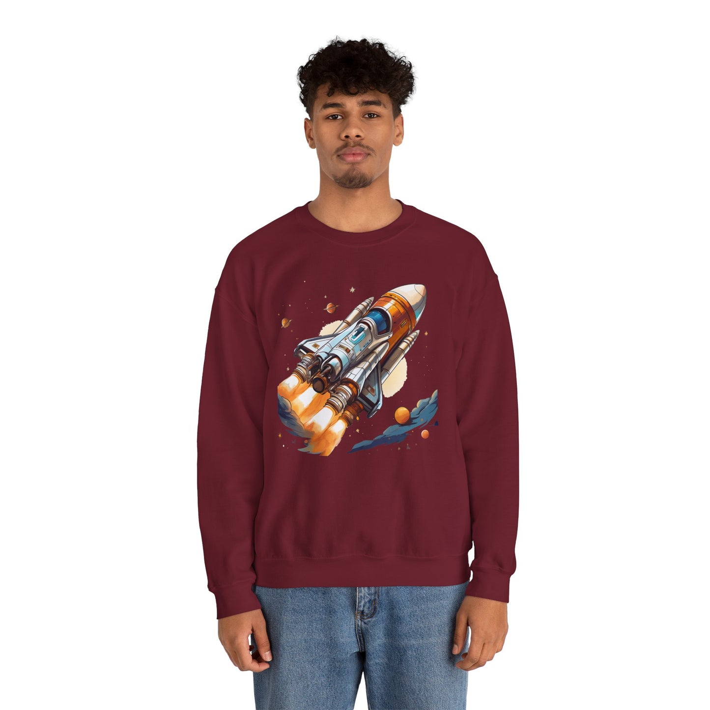 Space Shuttle Sweatshirt, Cosmic Sweatshirt, Astronaut Sweatshirt, Space Cosmic Sweatshirt