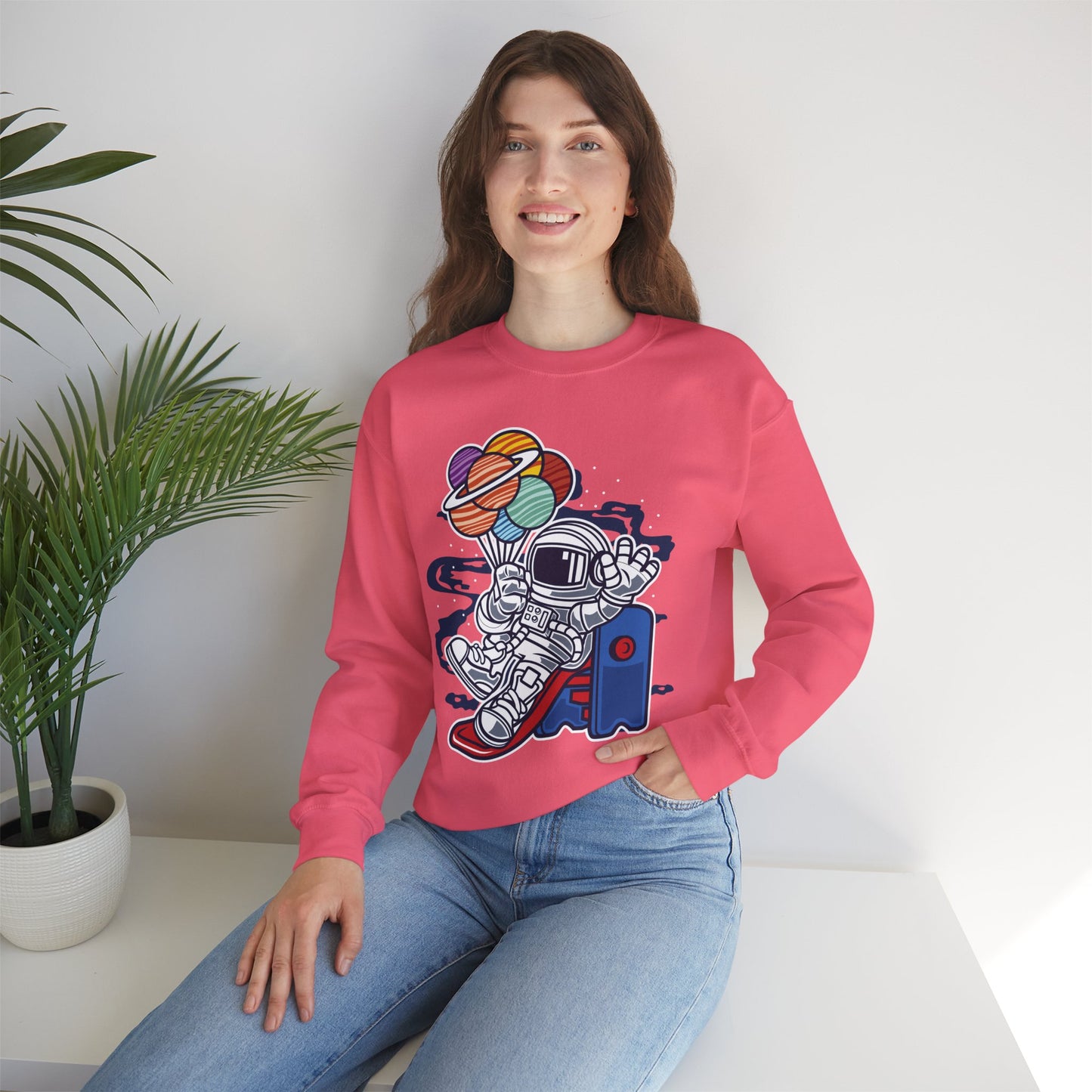 Space Shuttle Sweatshirt, Cosmic Sweatshirt, Astronaut Sweatshirt, Space Cosmic Sweatshirt