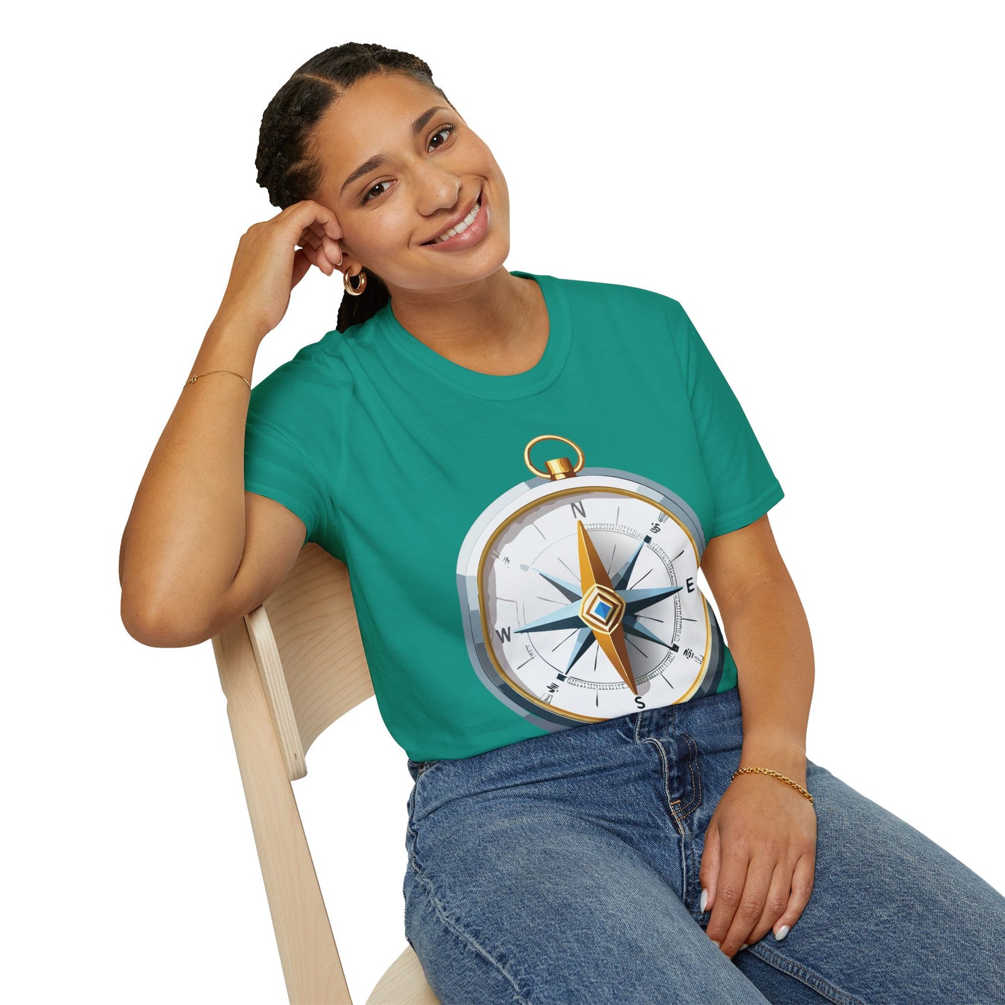 Compass T Shirt, Compass Shirt, Shirt with Compass, Navigator Shirt