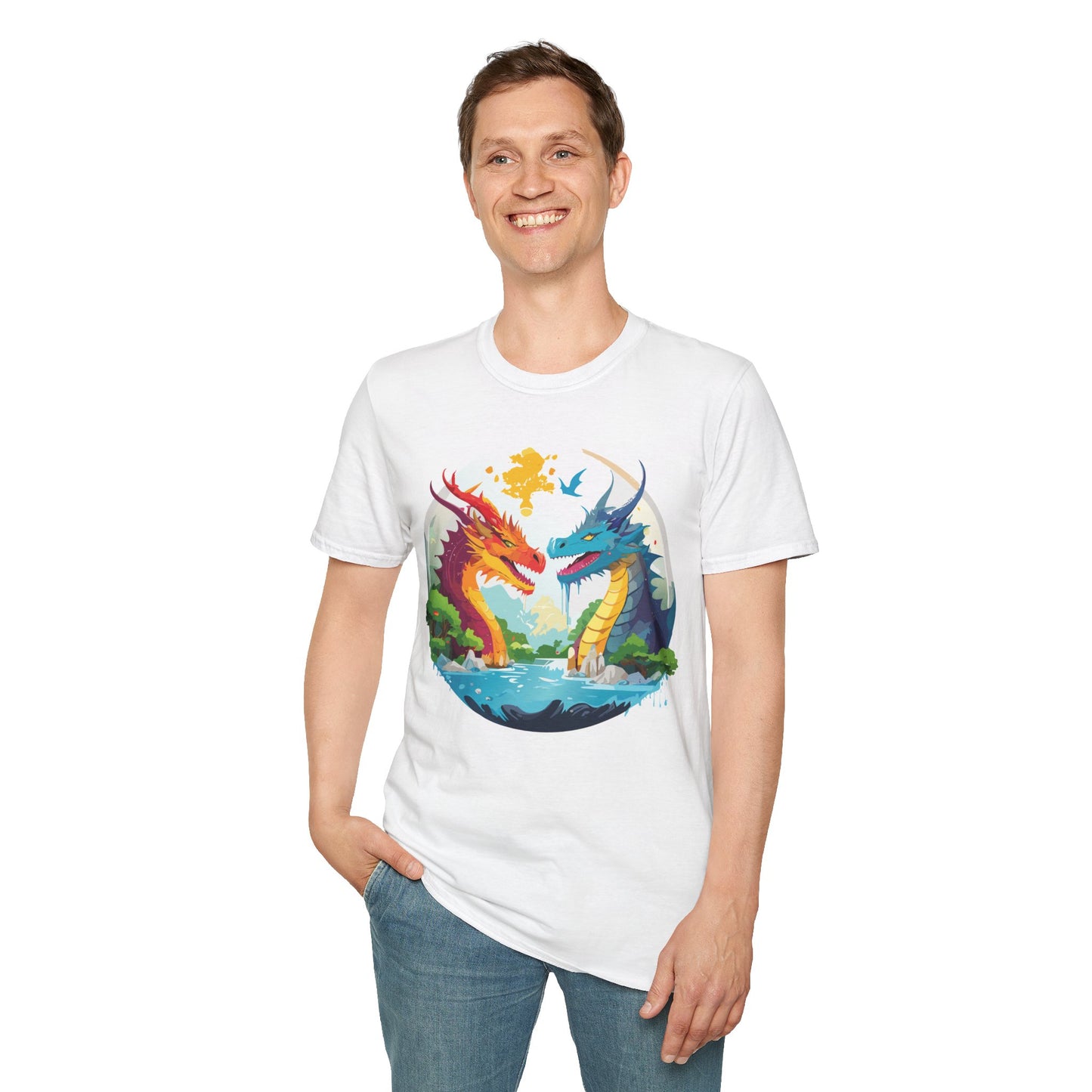 Dragon T Shirt, Dragon Shirt, Shirt with Animals, Animal Shirt