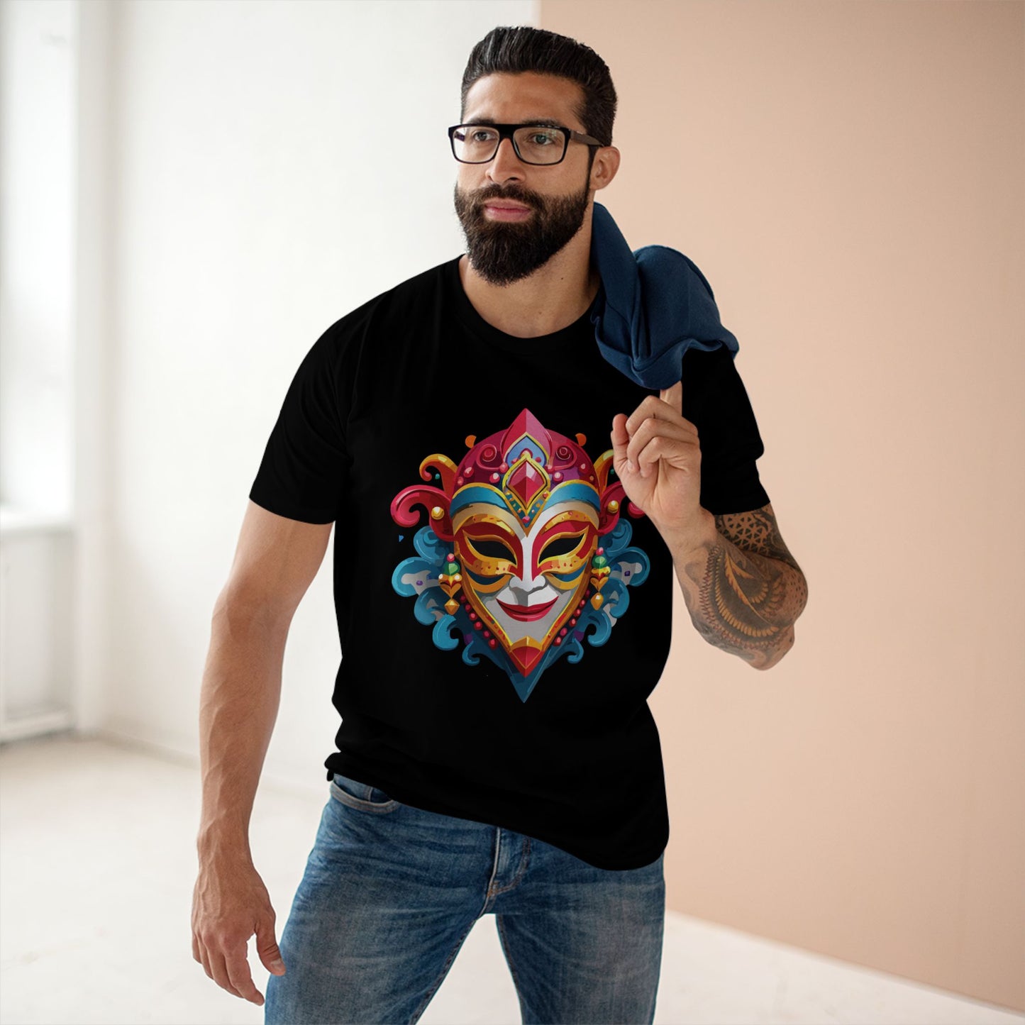 Mask Shirt, Shirt with Face - SudokuS