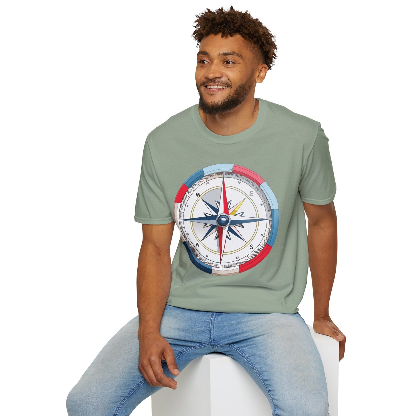 Compass T Shirt, Compass Shirt, Shirt with Compass, Navigator Shirt