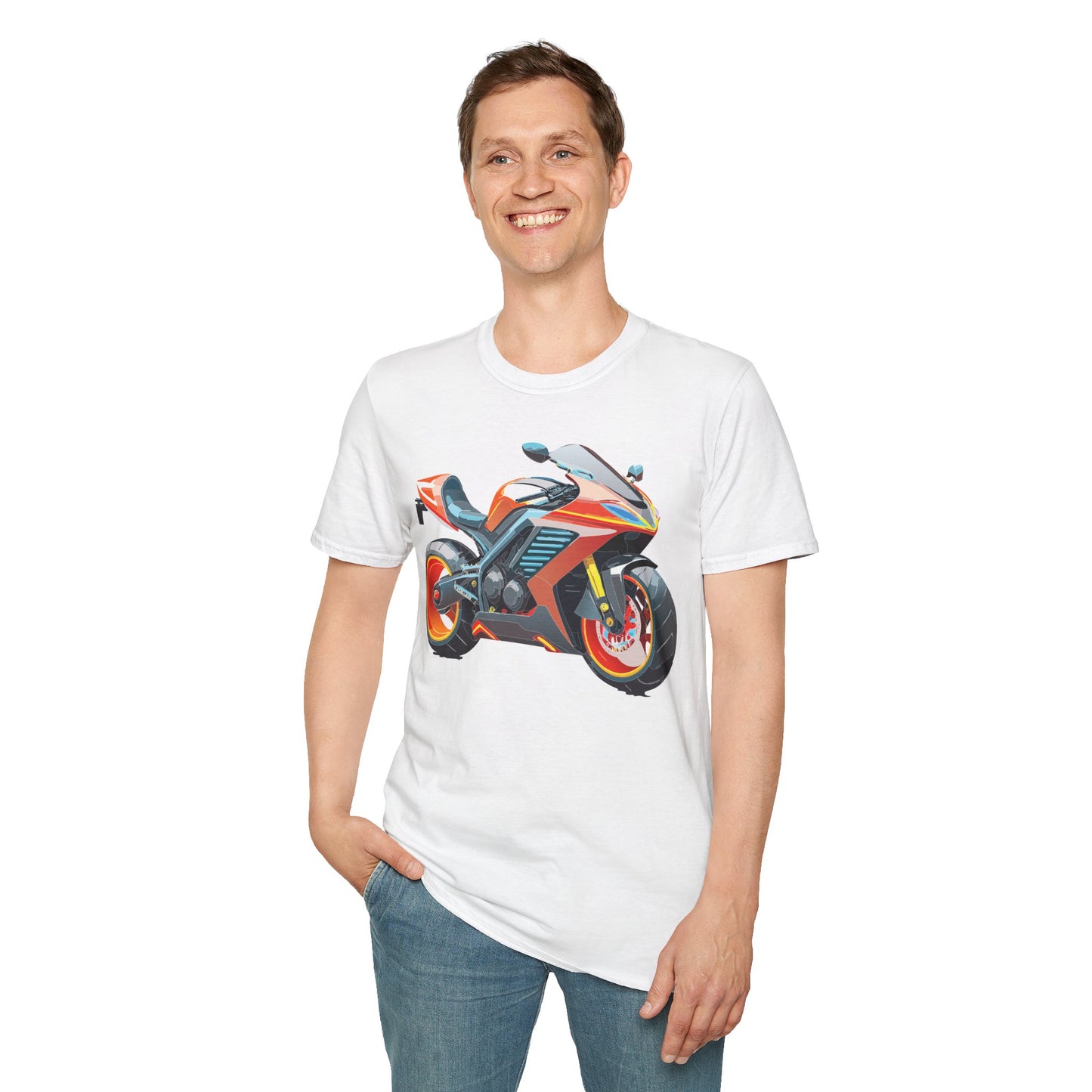 Bike T Shirt, Moto Shirt, Shirt with Motorcycle, MTB T Shirts