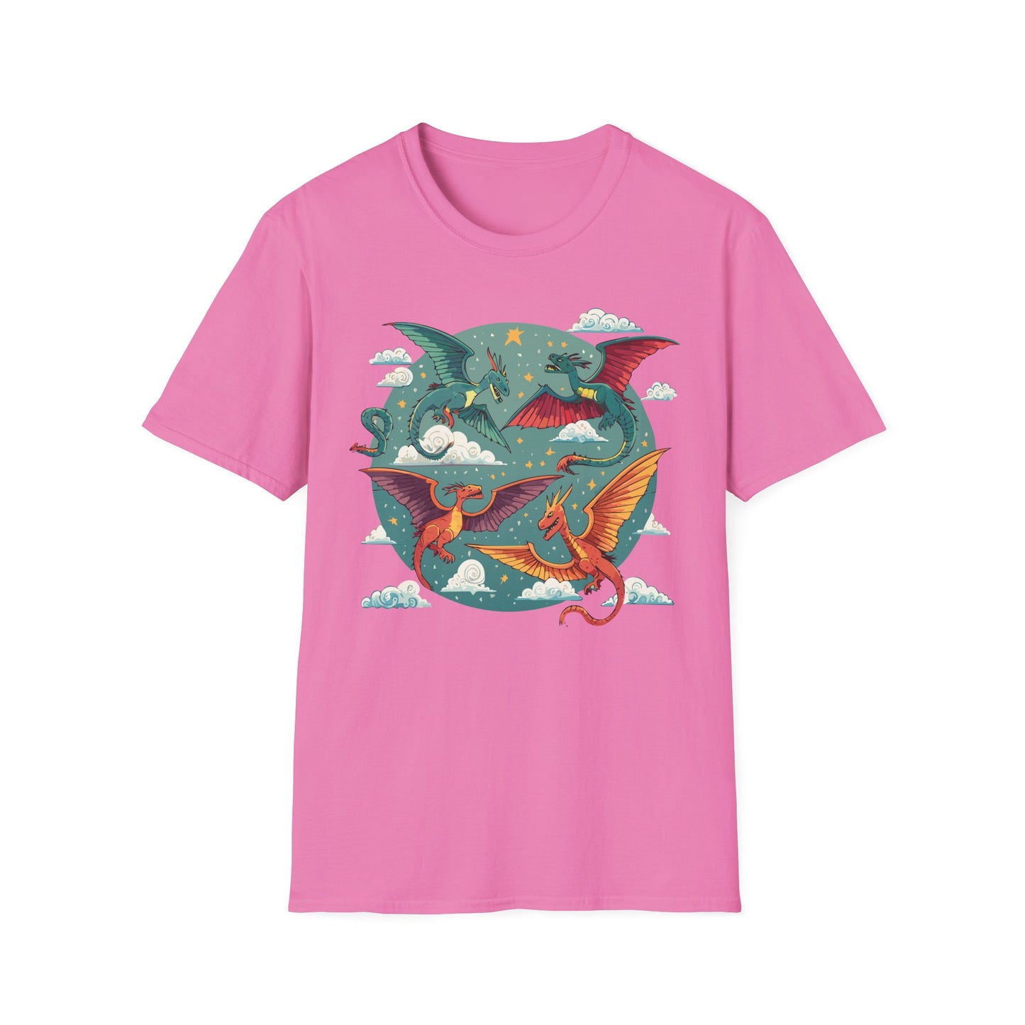 Dragon T Shirt, Dragon Shirt, Shirt with Animals, Animal Shirt