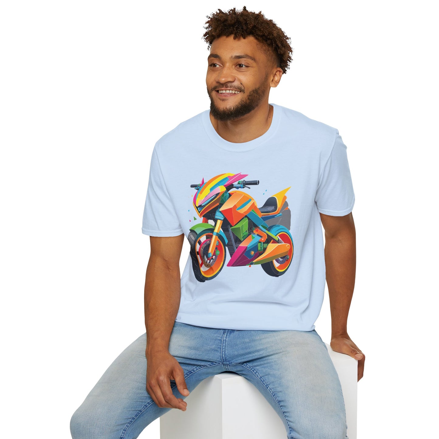 Bike T Shirt, Moto Shirt, Shirt with Motorcycle, MTB T Shirts