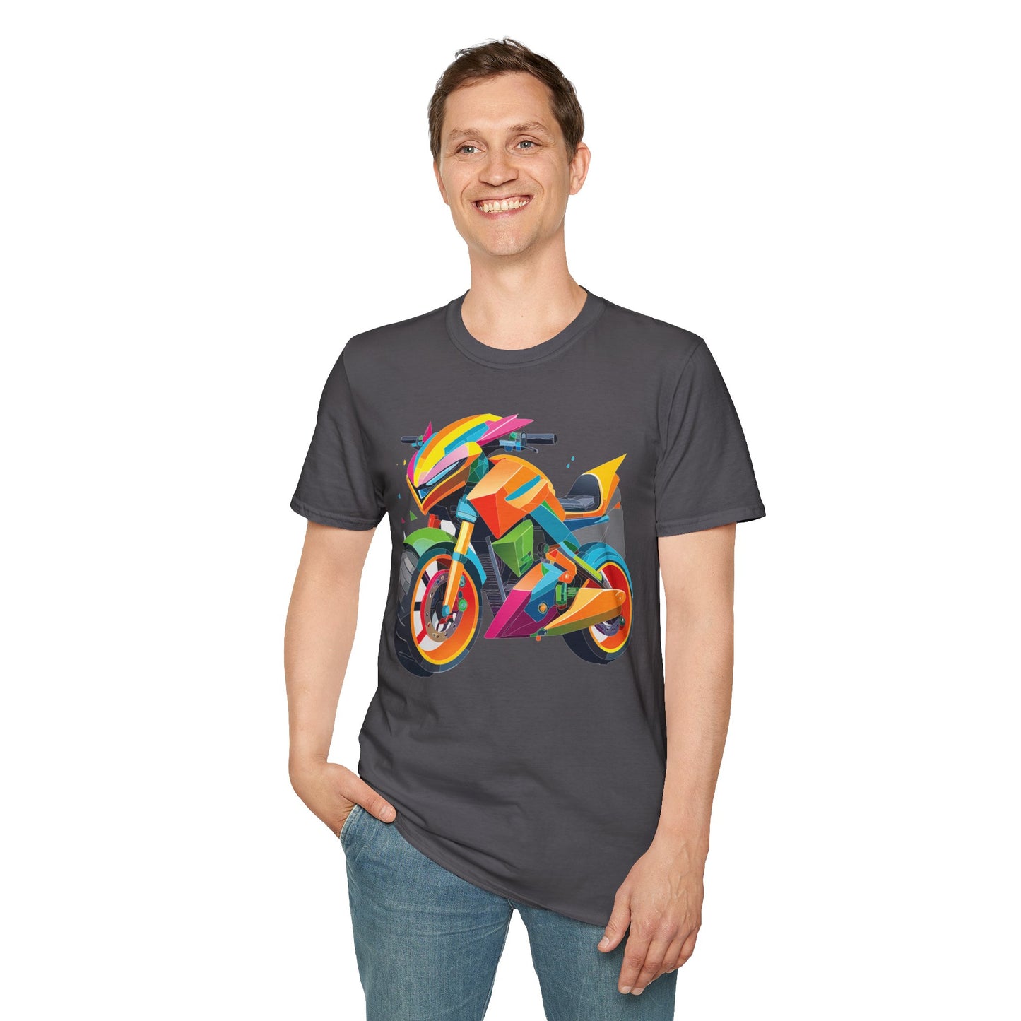 Bike T Shirt, Moto Shirt, Shirt with Motorcycle, MTB T Shirts
