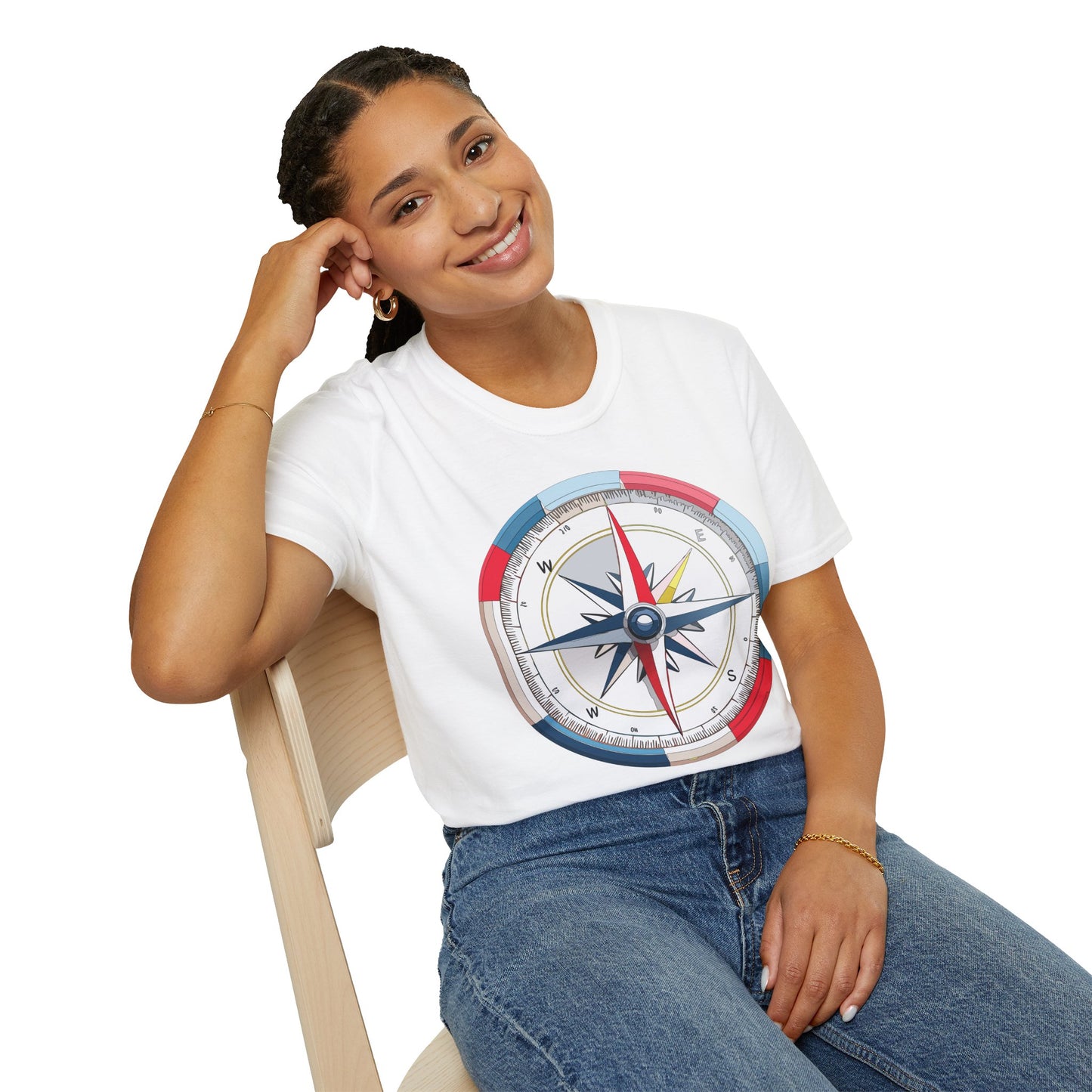 Compass T Shirt, Compass Shirt, Shirt with Compass, Navigator Shirt