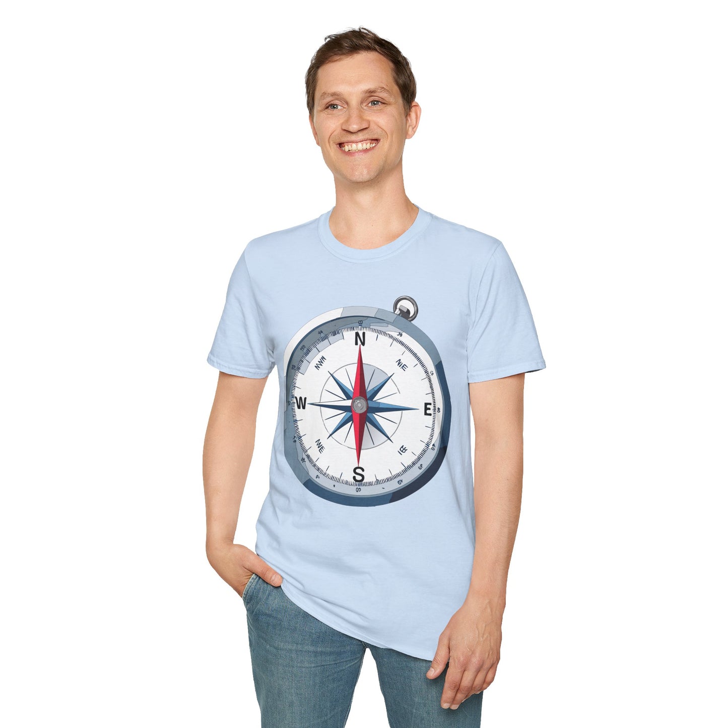 Compass T Shirt, Compass Shirt, Shirt with Compass, Navigator Shirt