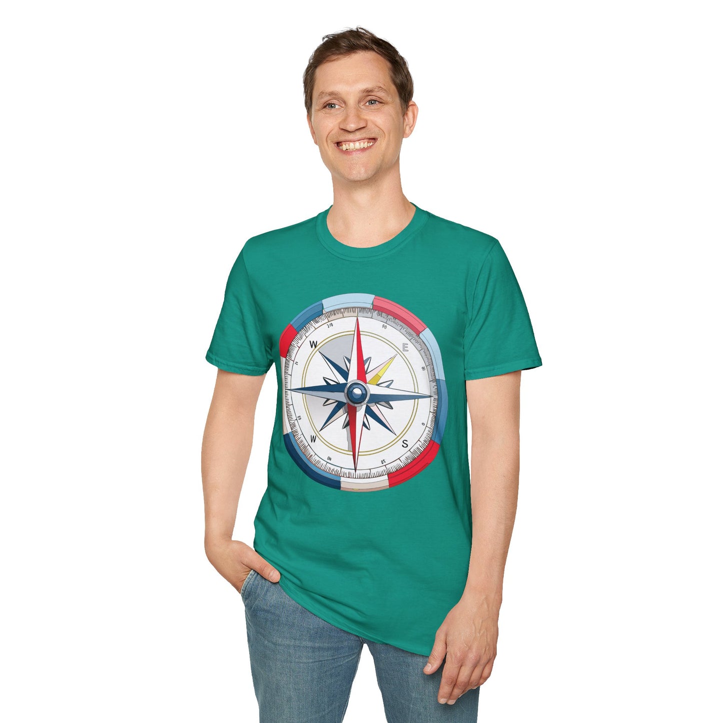 Compass T Shirt, Compass Shirt, Shirt with Compass, Navigator Shirt