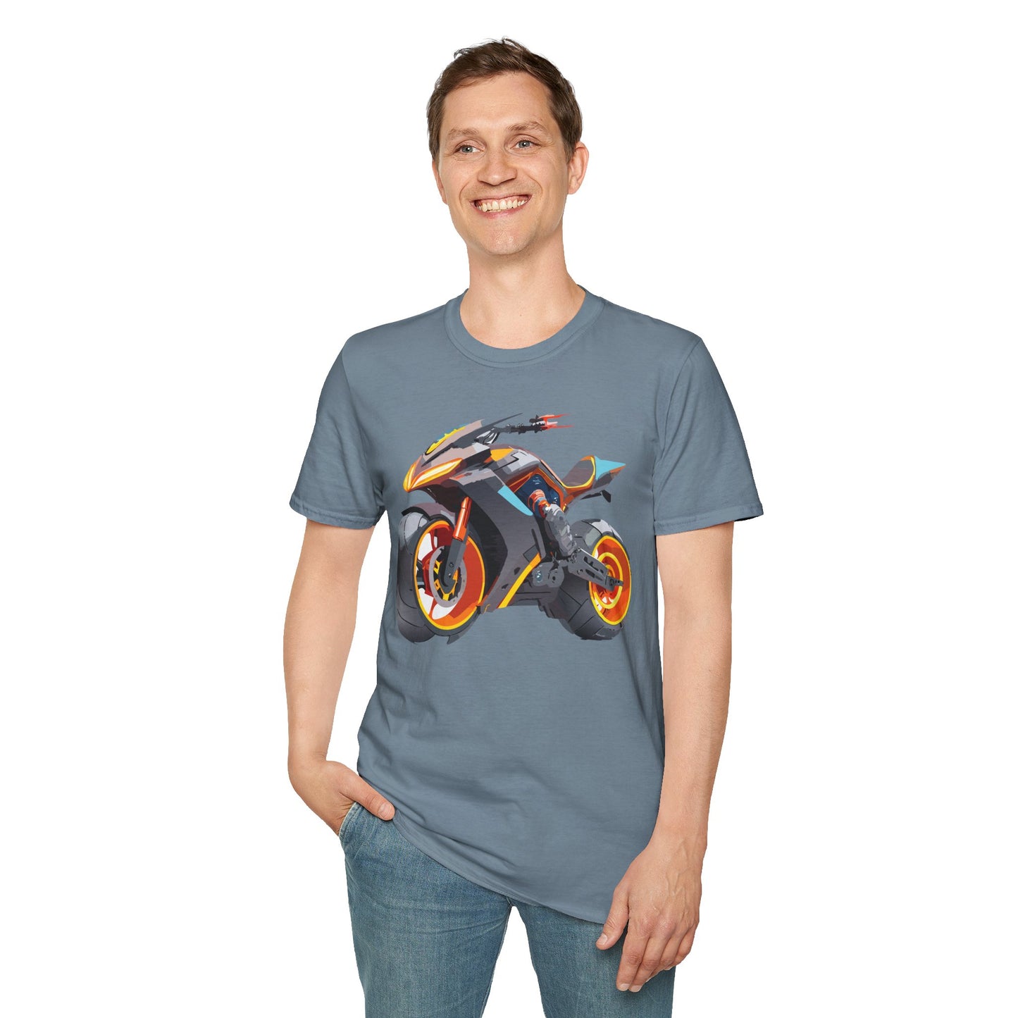 Bike T Shirt, Moto Shirt, Shirt with Motorcycle, MTB T Shirts