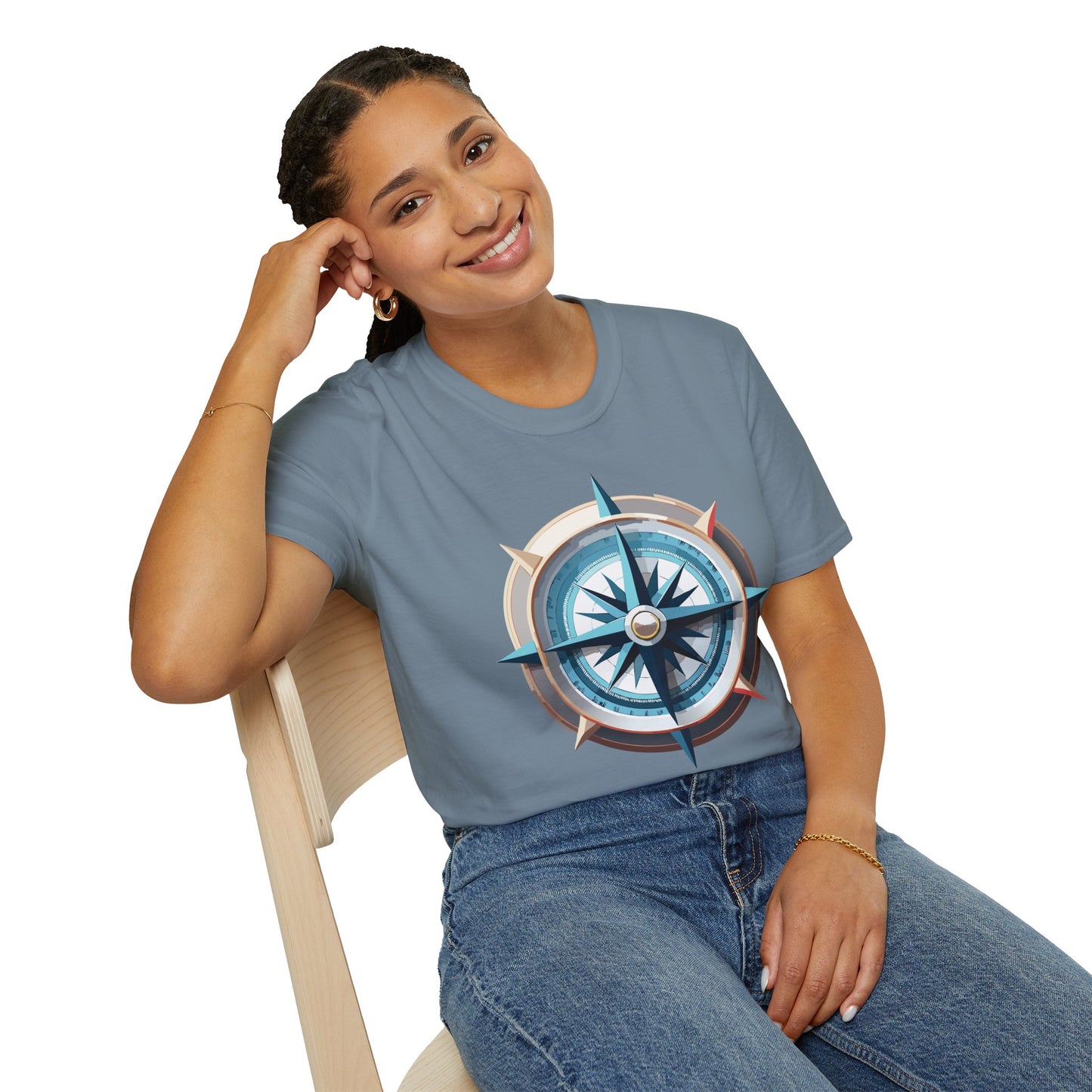 Compass T Shirt, Compass Shirt, Shirt with Compass, Navigator Shirt