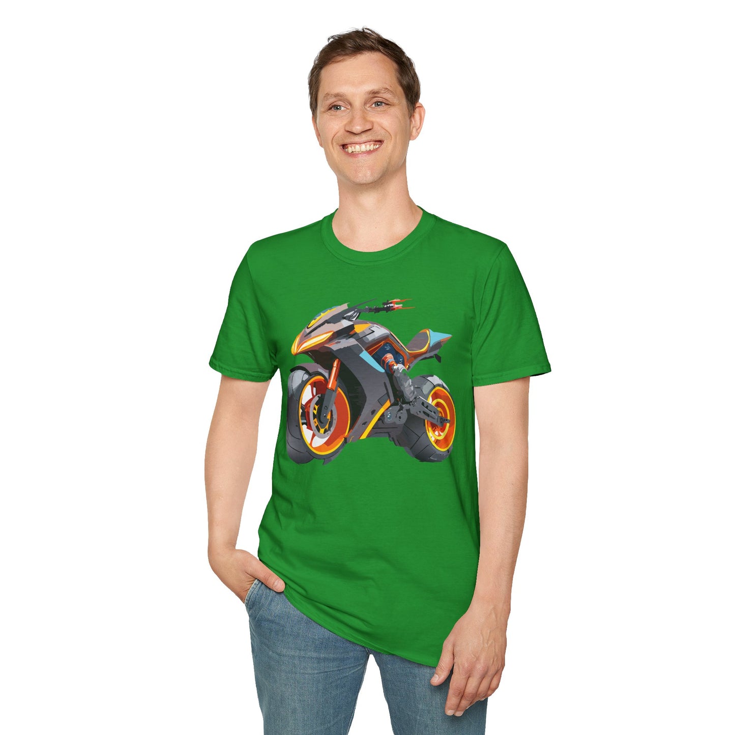 Bike T Shirt, Moto Shirt, Shirt with Motorcycle, MTB T Shirts