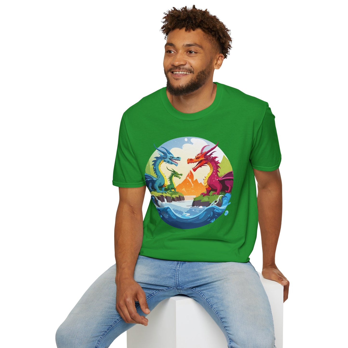 Dragon T Shirt, Dragon Shirt, Shirt with Animals, Animal Shirt