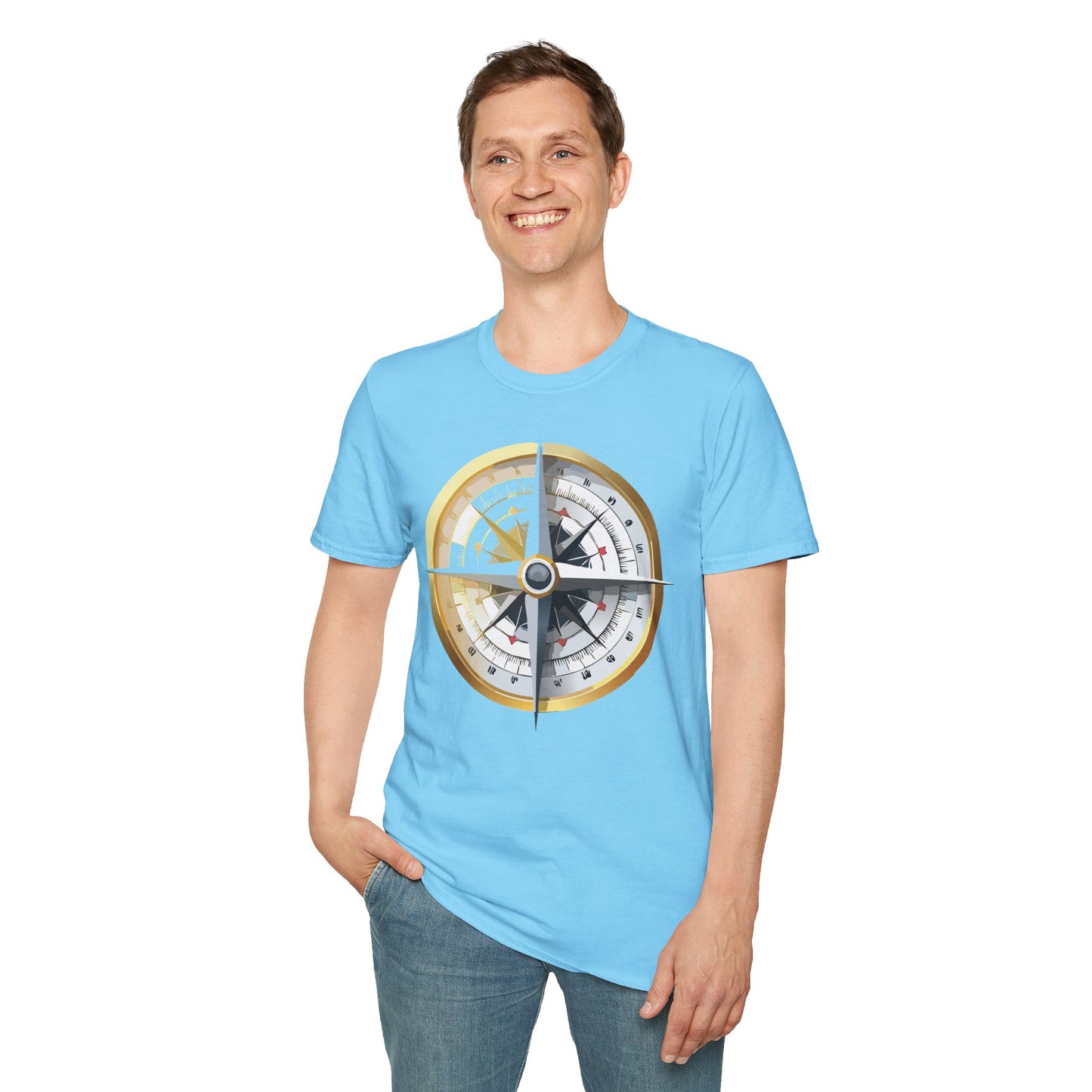 Compass T Shirt, Compass Shirt, Shirt with Compass, Navigator Shirt