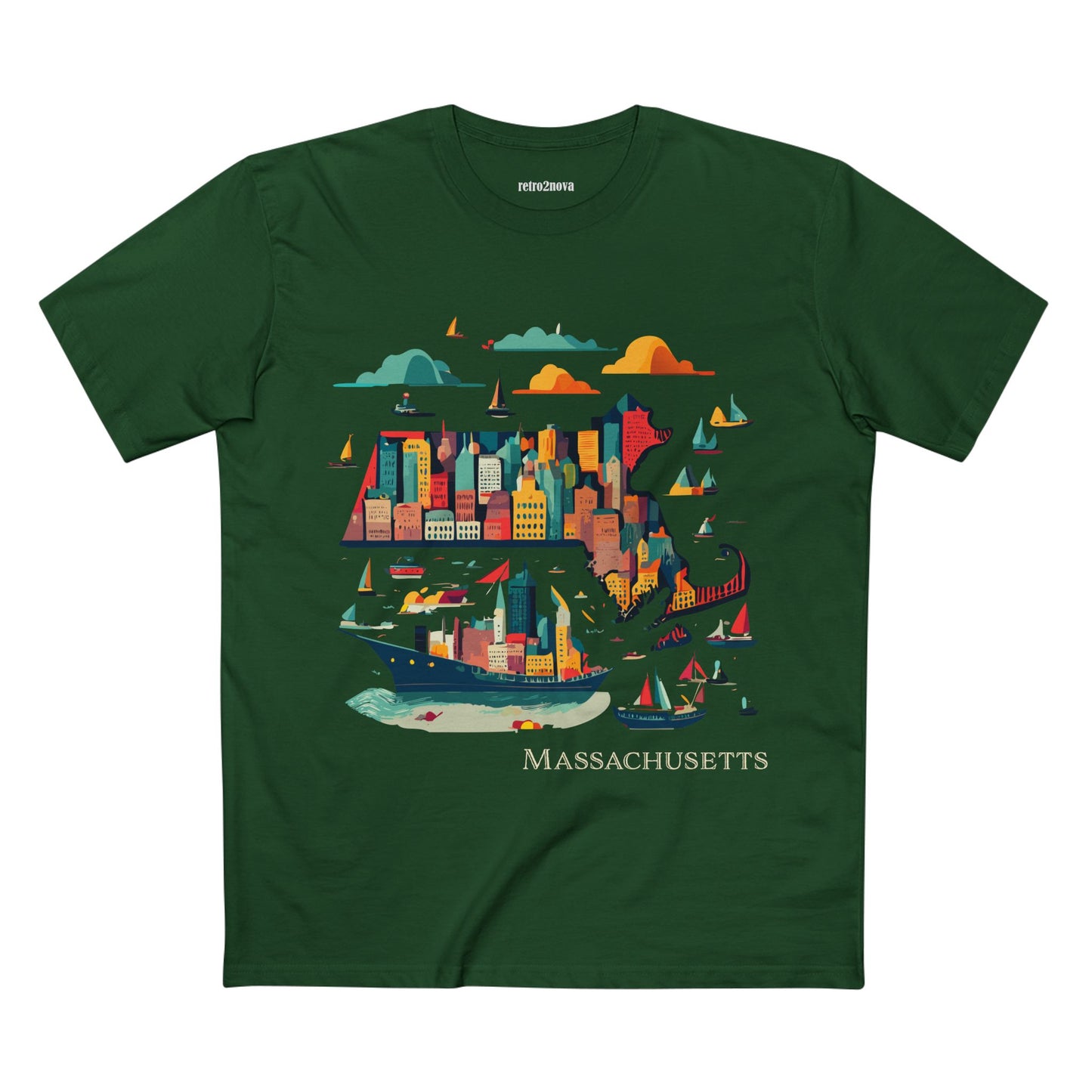 US State Shirts, Massachusetts Shirt